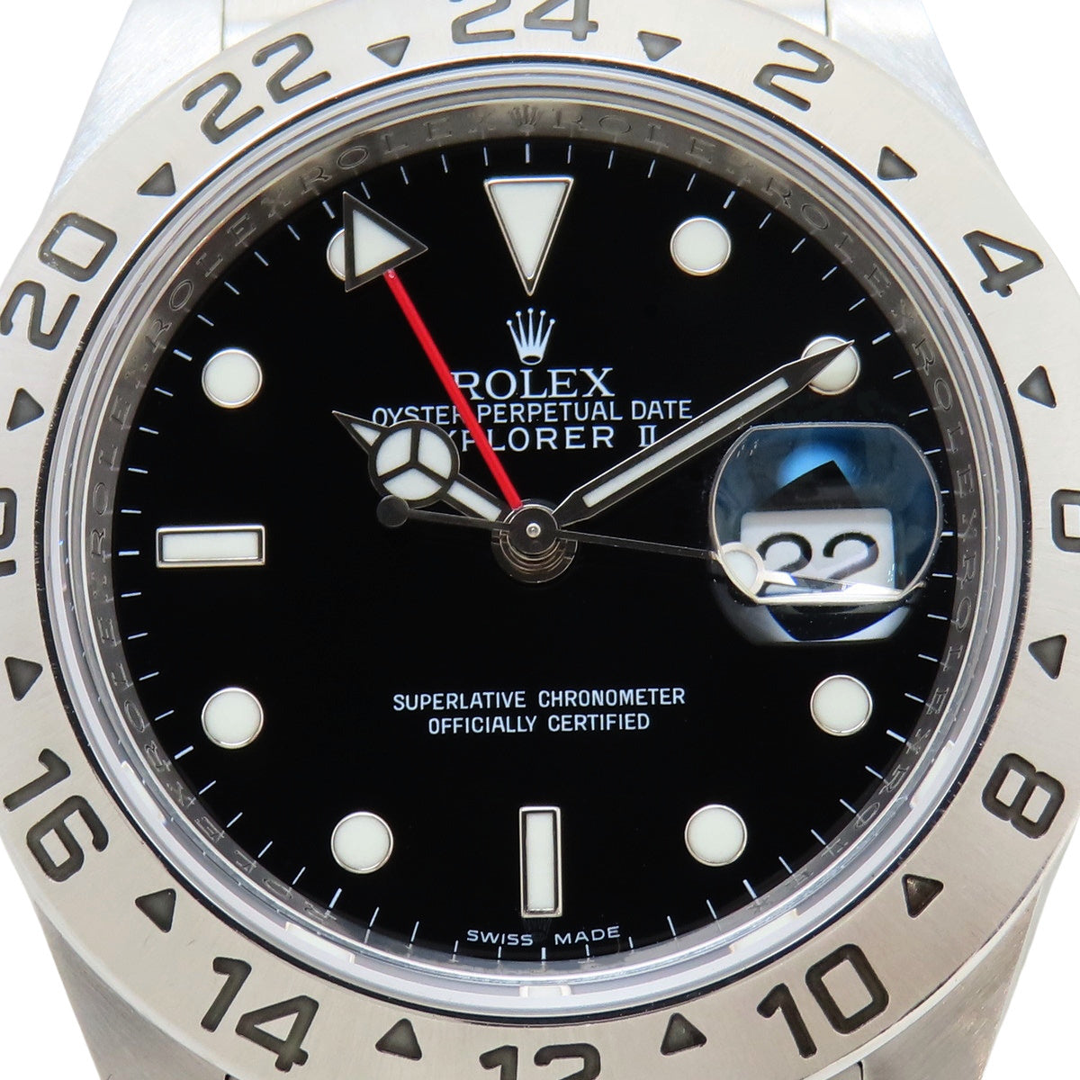 エクスプローラー2 16570 SS G番 ブラック 自動巻き メンズ