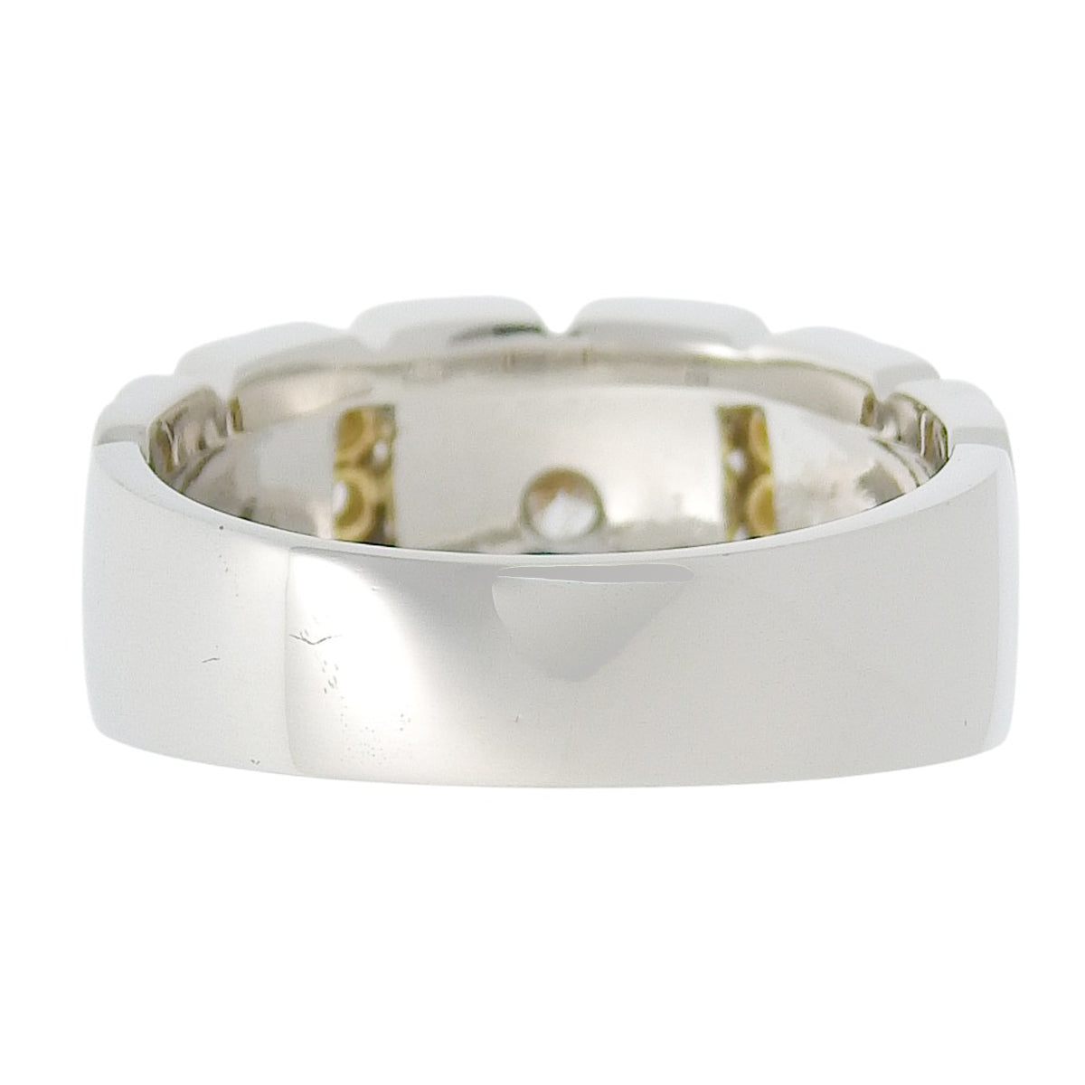 Hexagon Diamond Ring D0.60,0.16 Platinum Pt900 Yellow Gold K18YG 18.3g