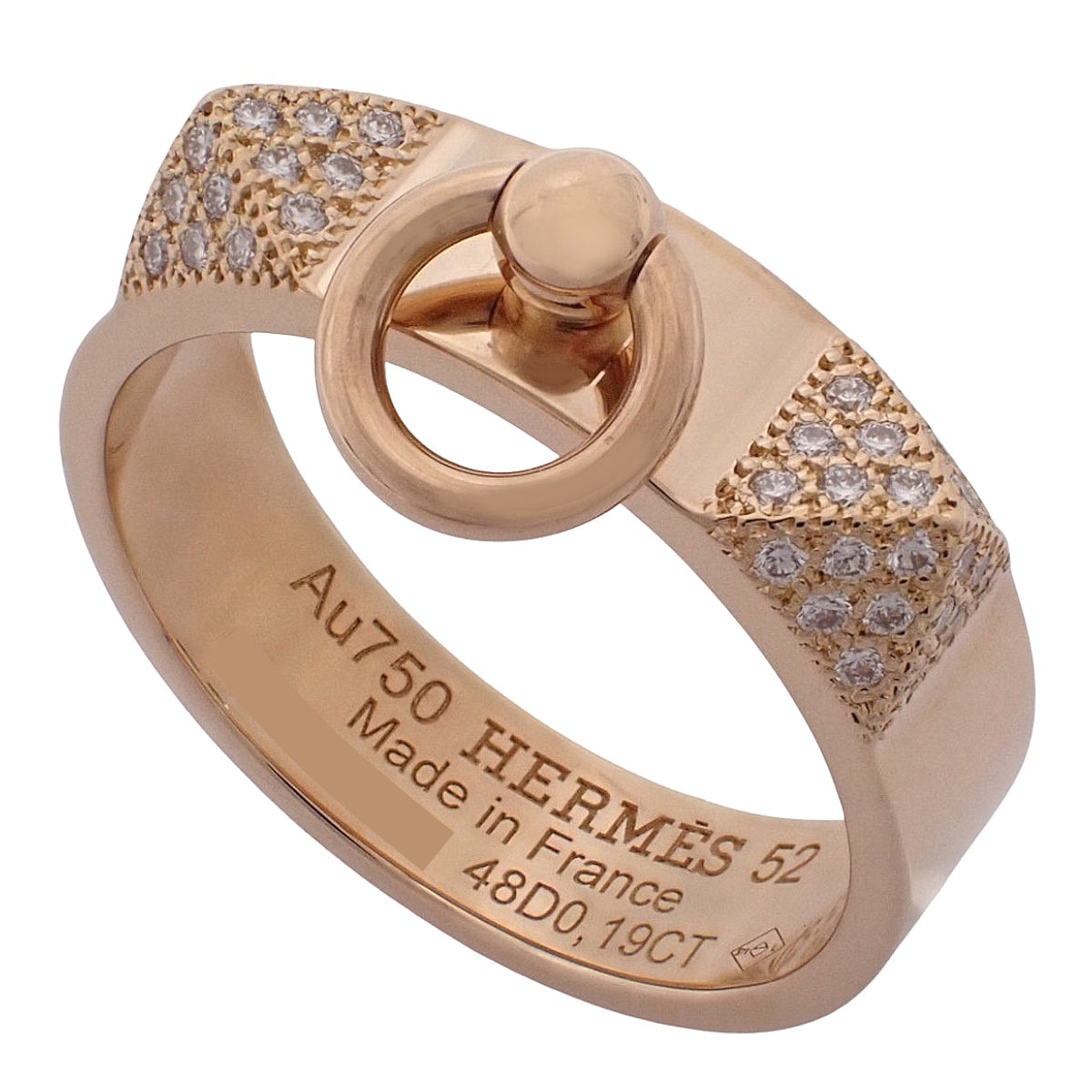 Collier de Chien PM Diamond D0.19 Pink Gold K18PG 6.2g