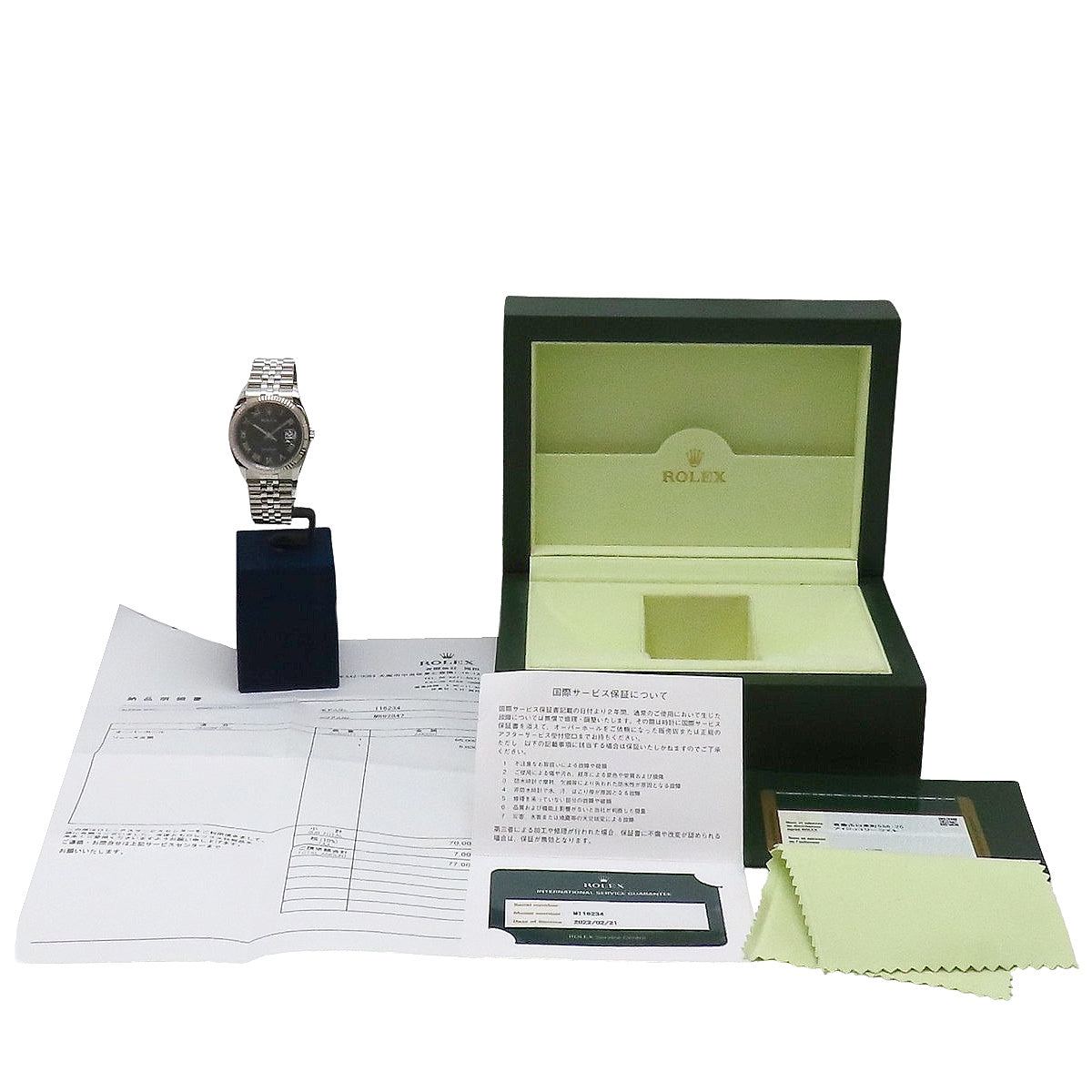 Datejust 116234 White Gold/Stainless Steel M-Serial Computer Dial Black Automatic Men's