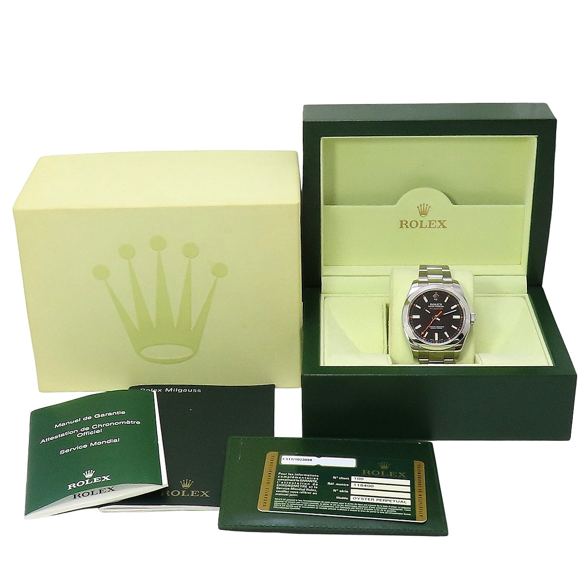 Milgauss 116400 SS 随机编号黑色自动男士腕表