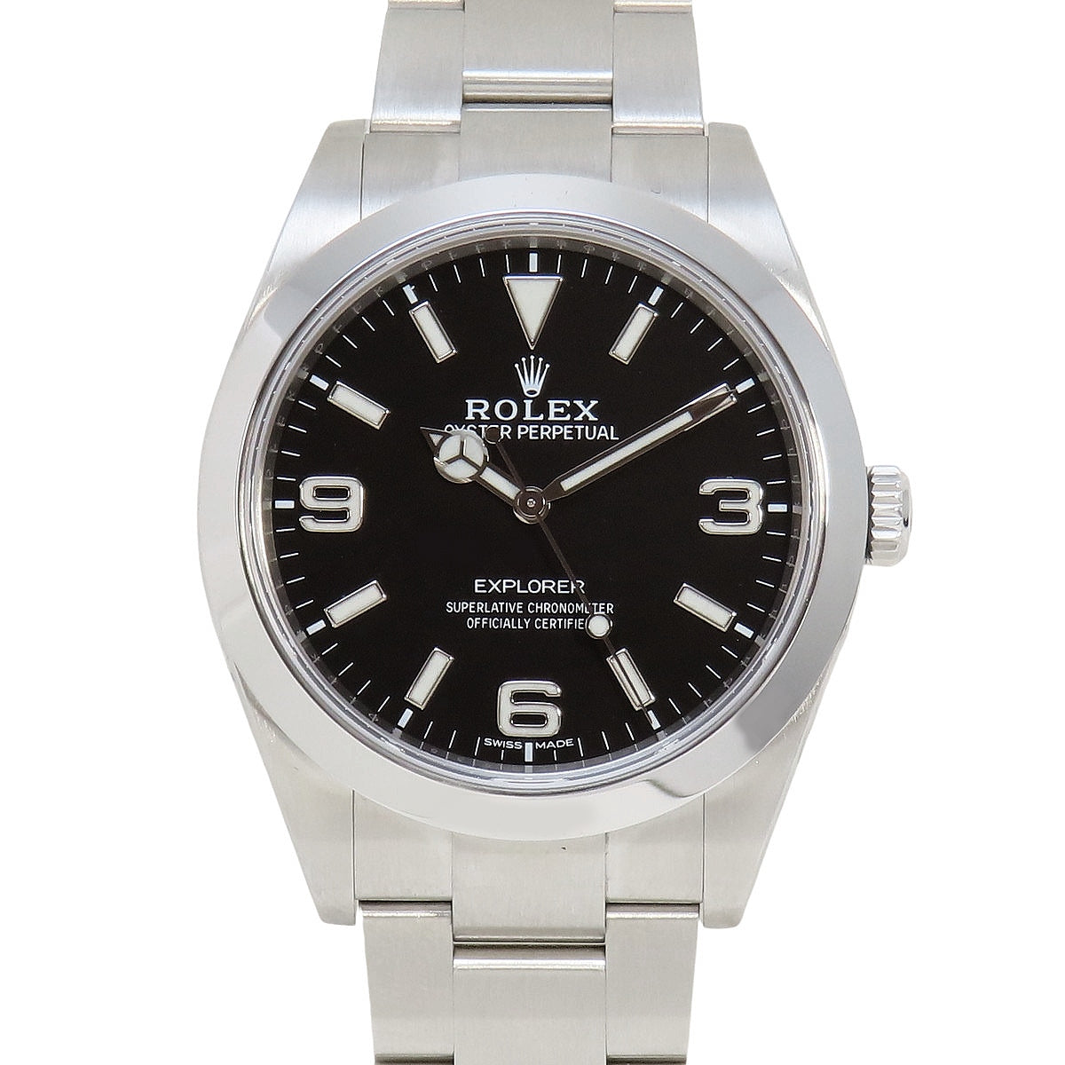 エクスプローラーⅠ 214270 SS ランダム番 ブラック 自動巻き メンズ