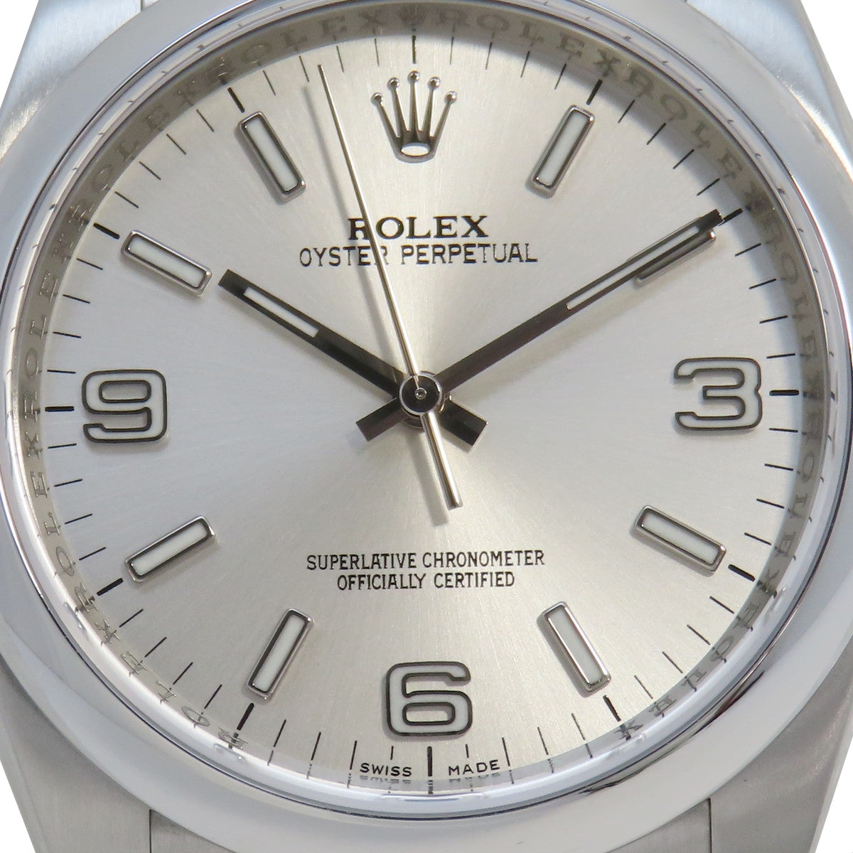 Oyster Perpetual 116000 SS G-number Silver Automatic Men's