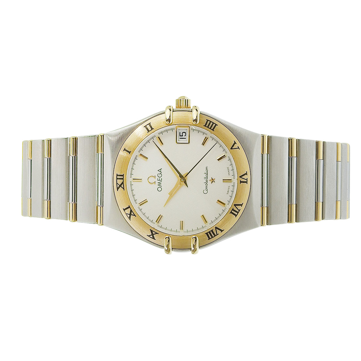 コンステレーション 1312.30 YG/SS ホワイト クオーツ メンズ