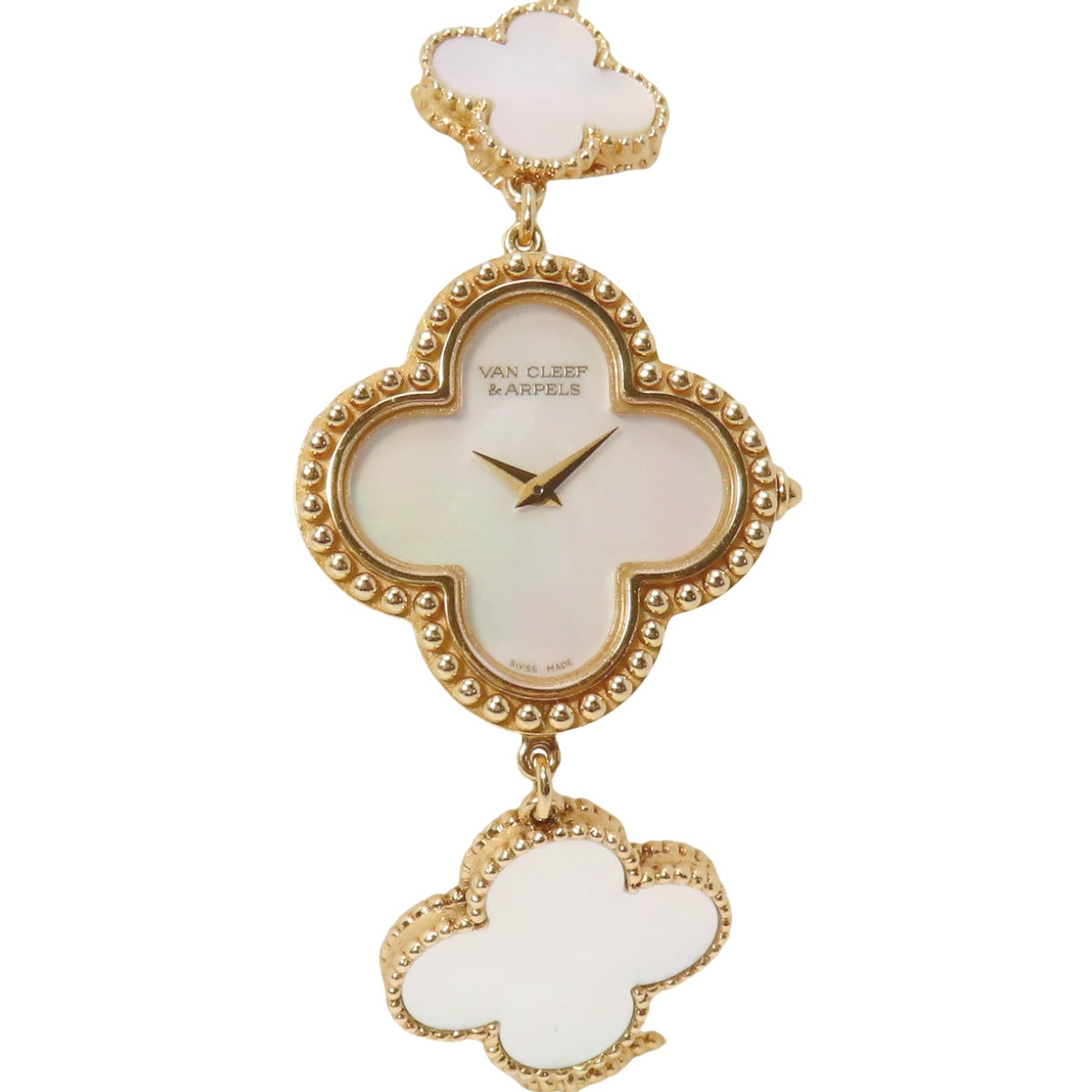 Alhambra 136674 YG White Shell Dial Quartz Women's