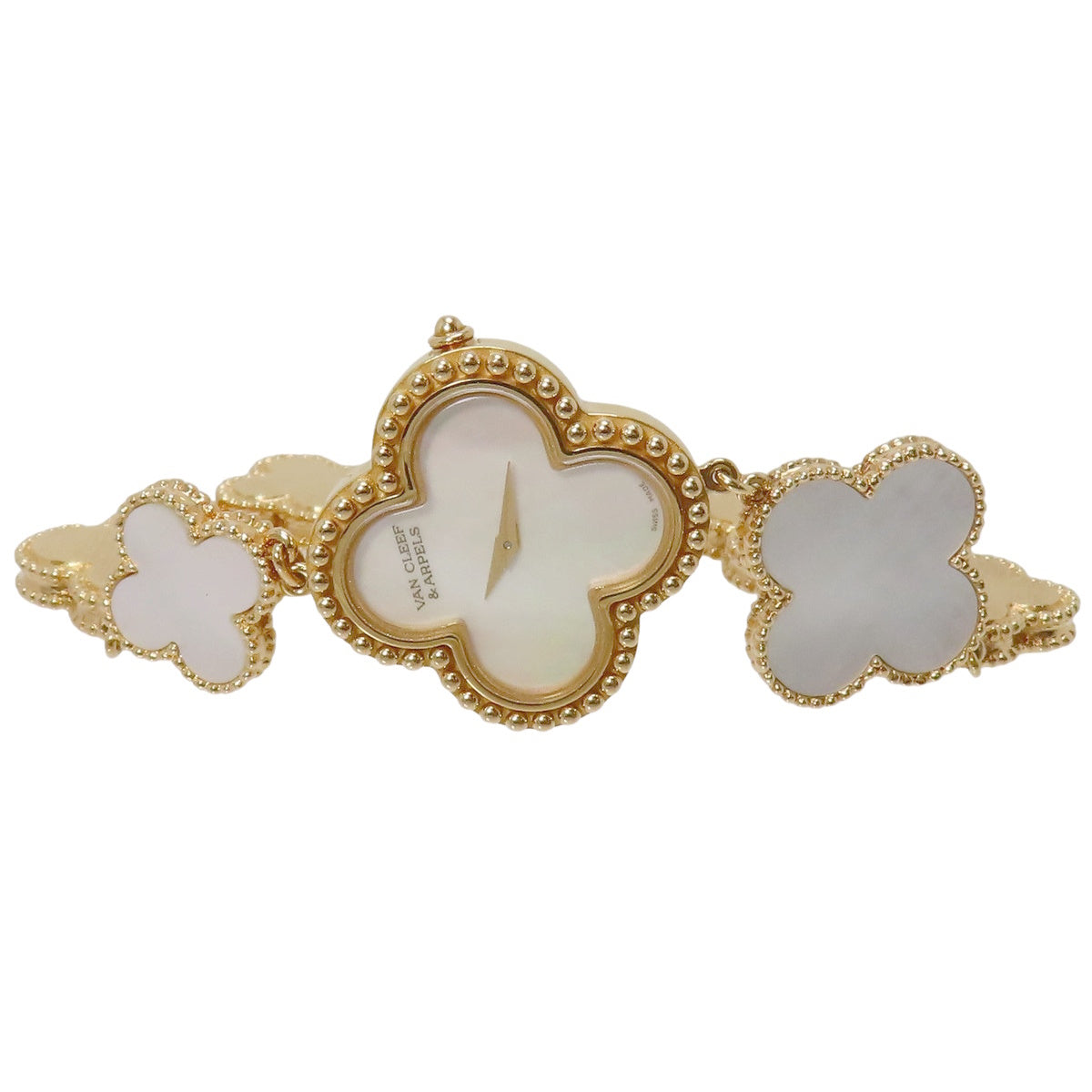 Alhambra 136674 YG White Shell Dial Quartz Women's