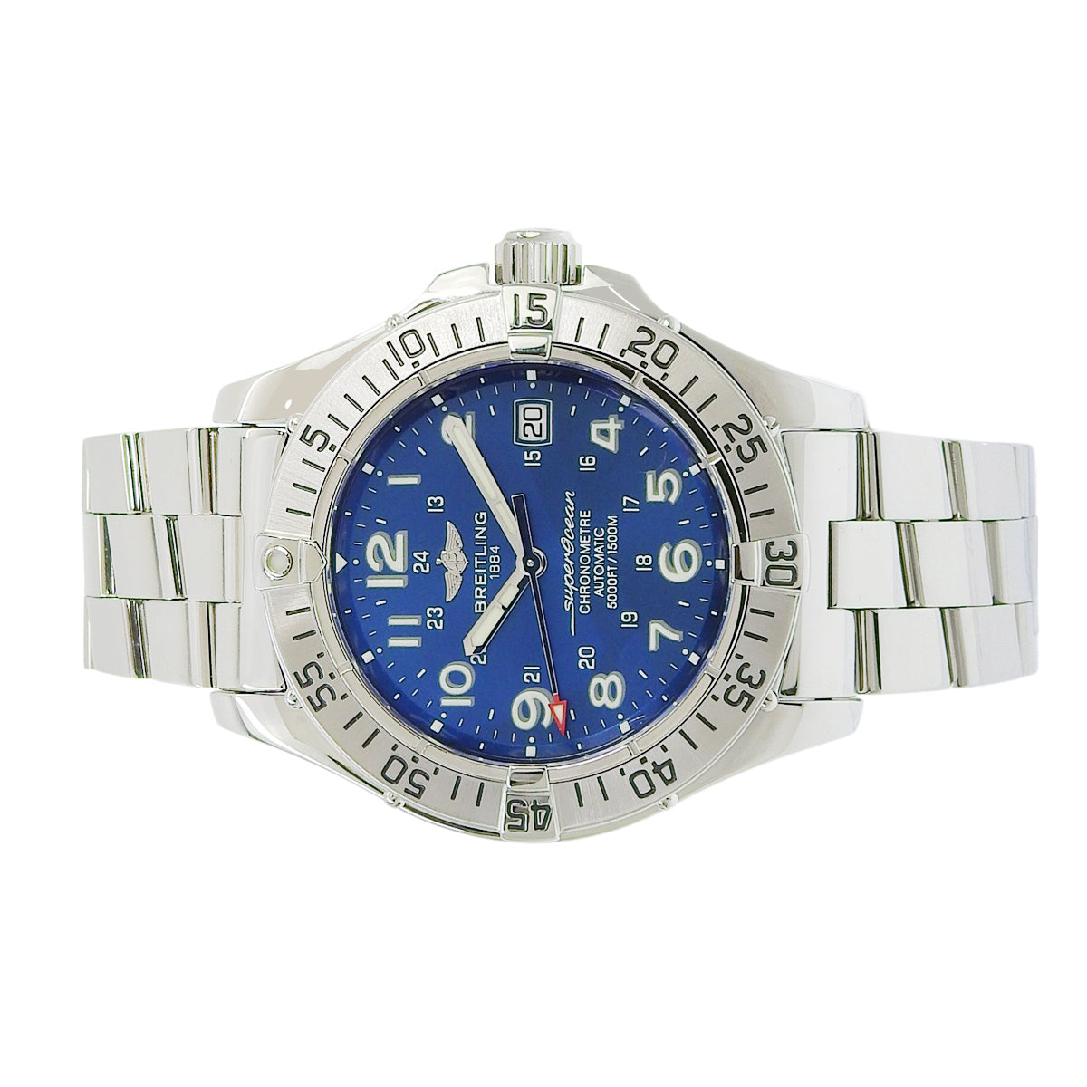 スーパーオーシャン A17360/A183C89PRS SS ブルー 自動巻き メンズ