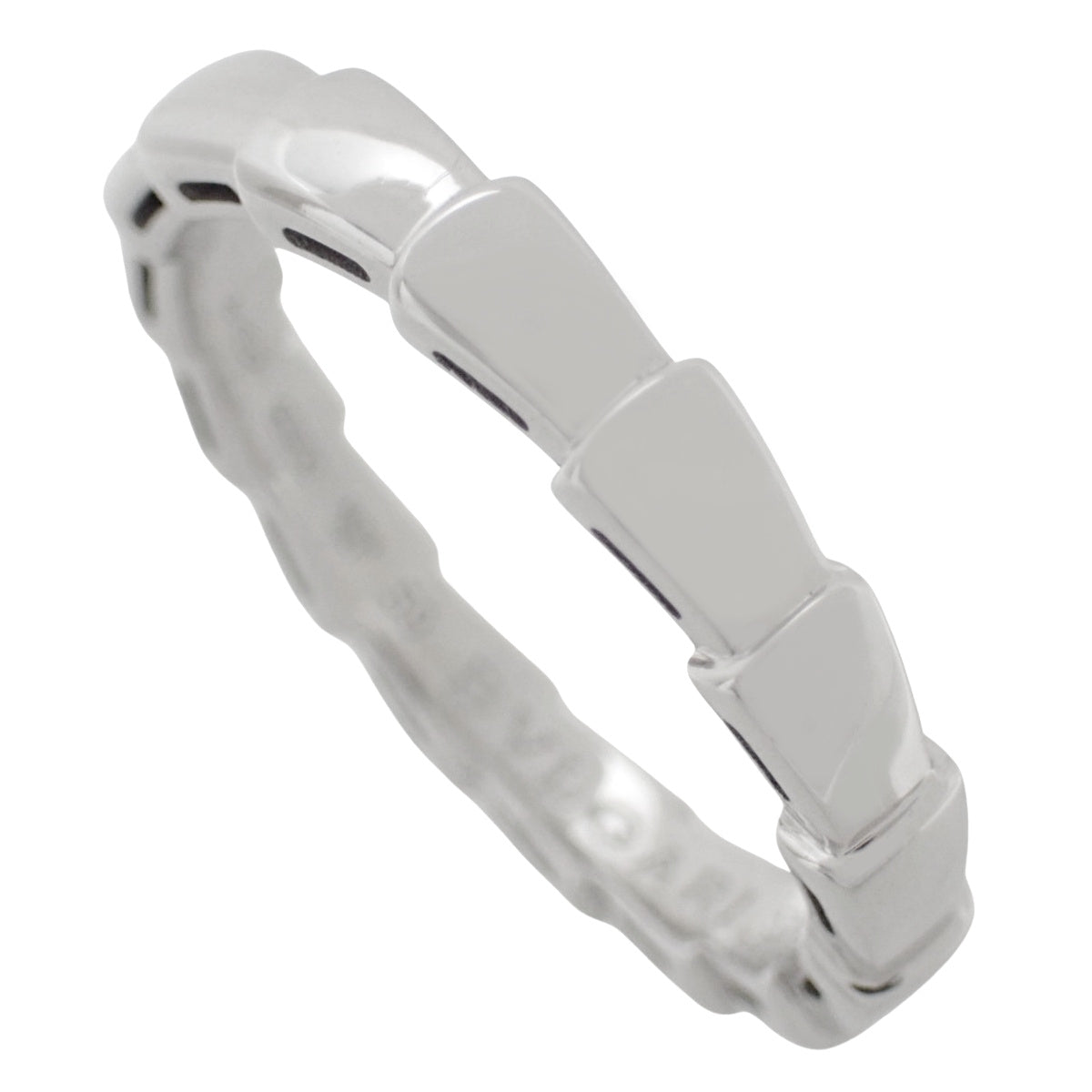 Serpenti Viper戒指,18K白金,5.0克