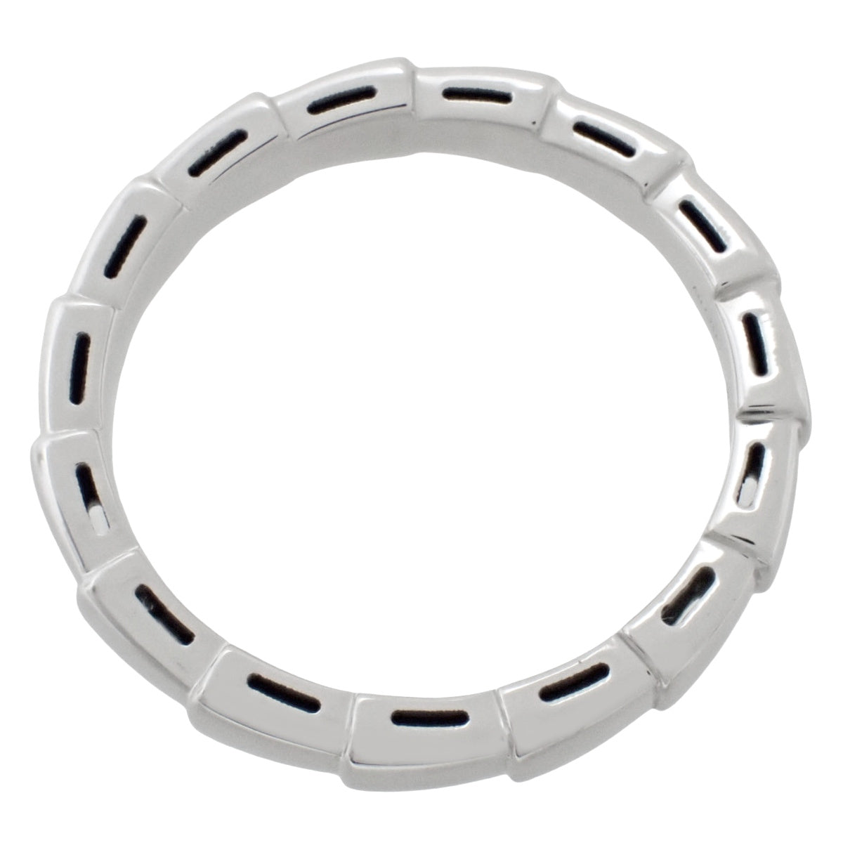 Serpenti Viper戒指,18K白金,5.0克