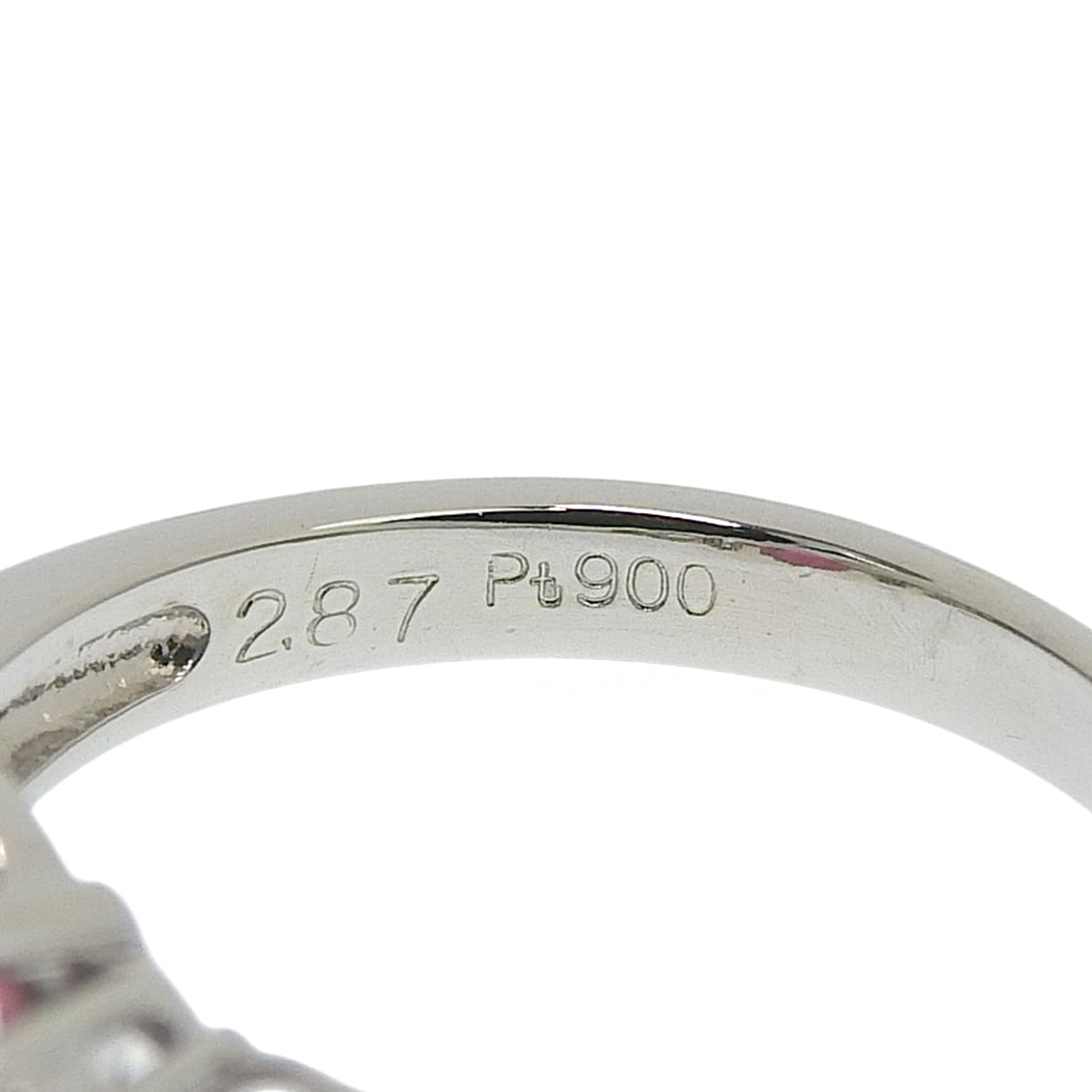 ピンクトルマリンリング T2.87/D0.44 プラチナ Pt900 7.2g