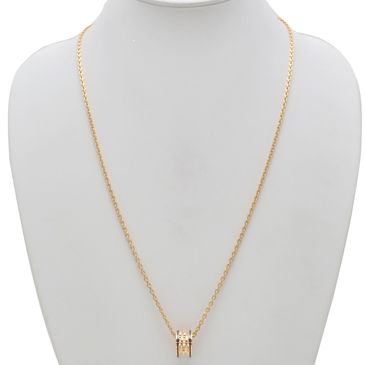 ビー・ゼロワン ネックレス ピンクゴールド K18PG セラミック CE 27.1g