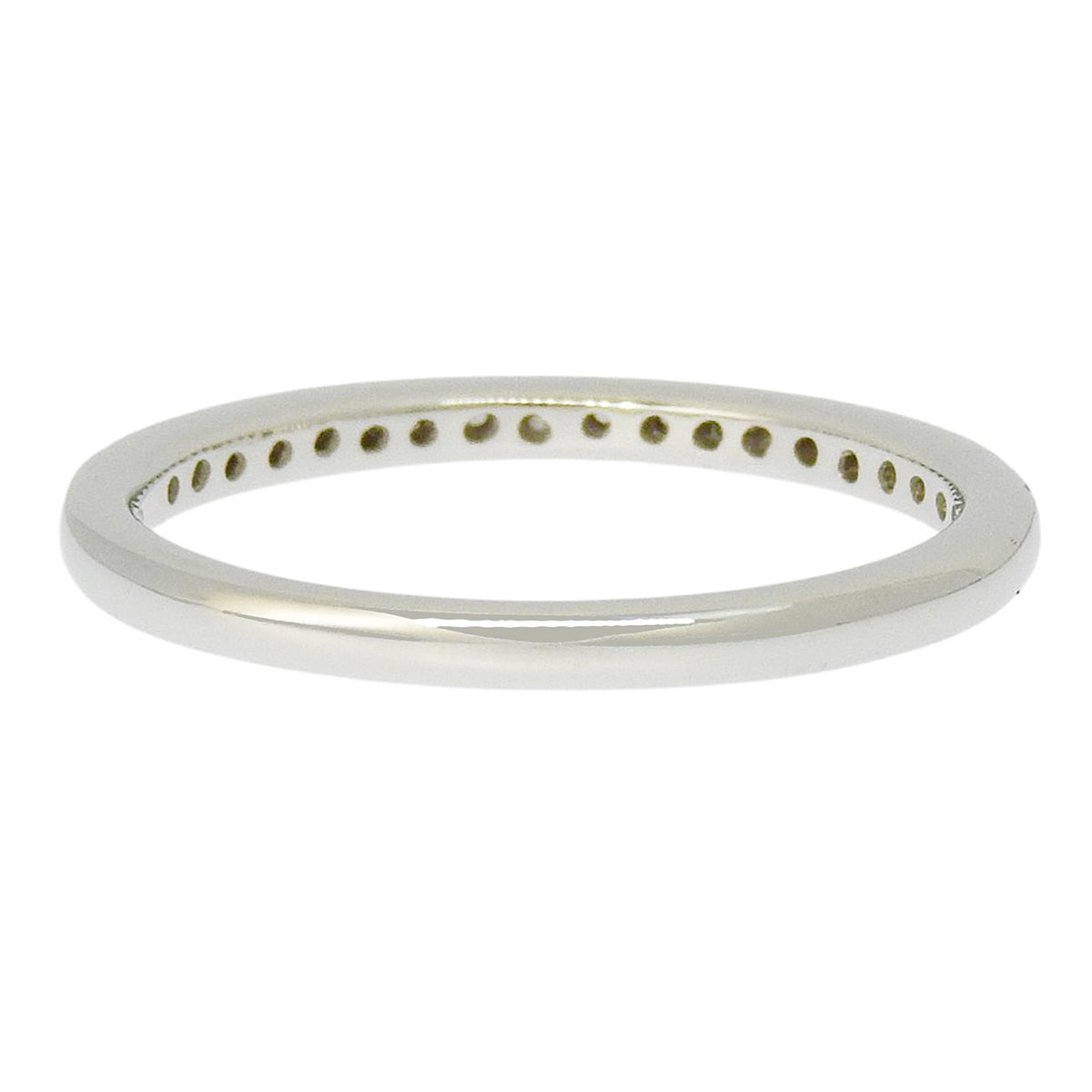 Half Eternity Ring Diamond D0.13 Platinum Pt950 Size 13.5(53.5) 3.5g