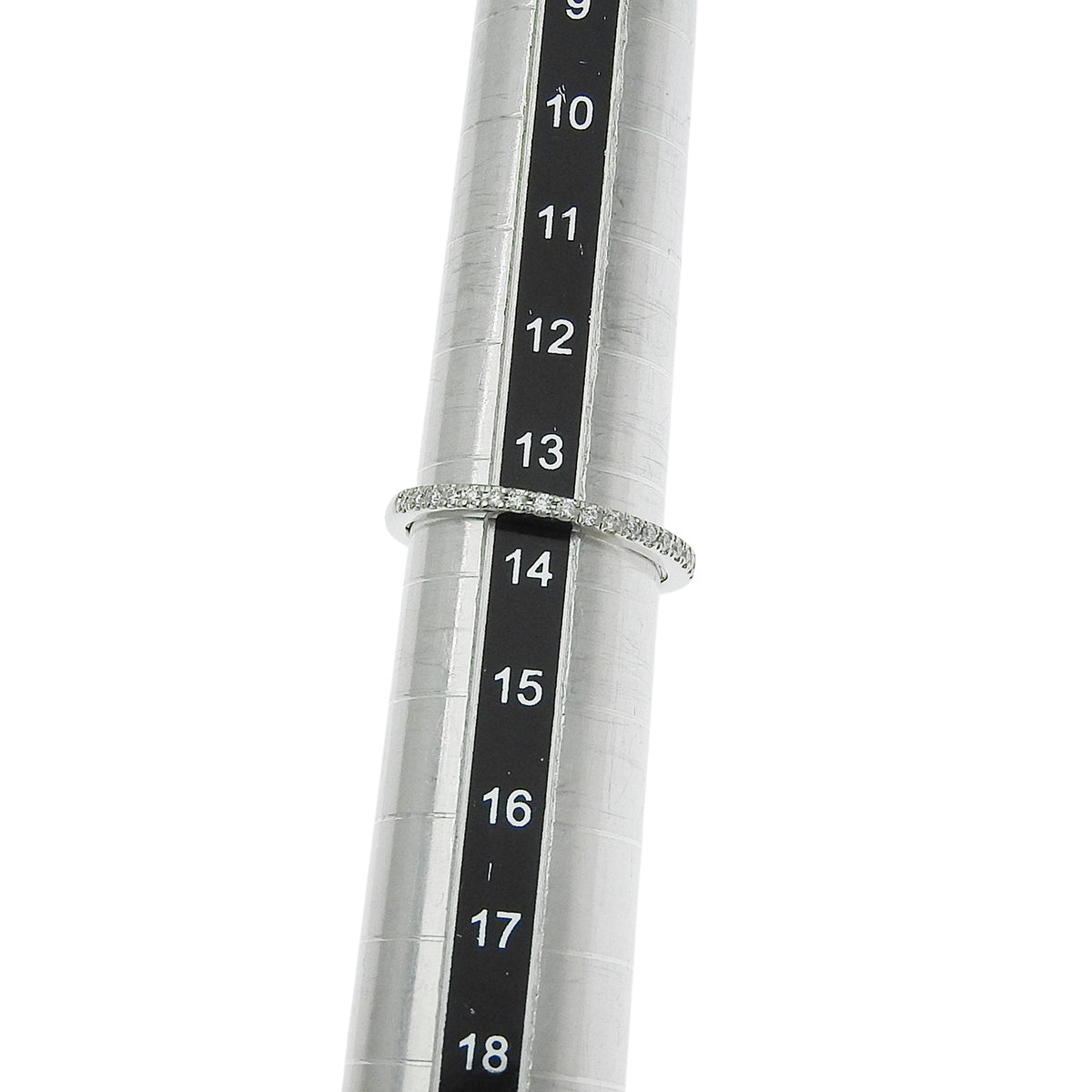 Half Eternity Ring Diamond D0.13 Platinum Pt950 Size 13.5(53.5) 3.5g