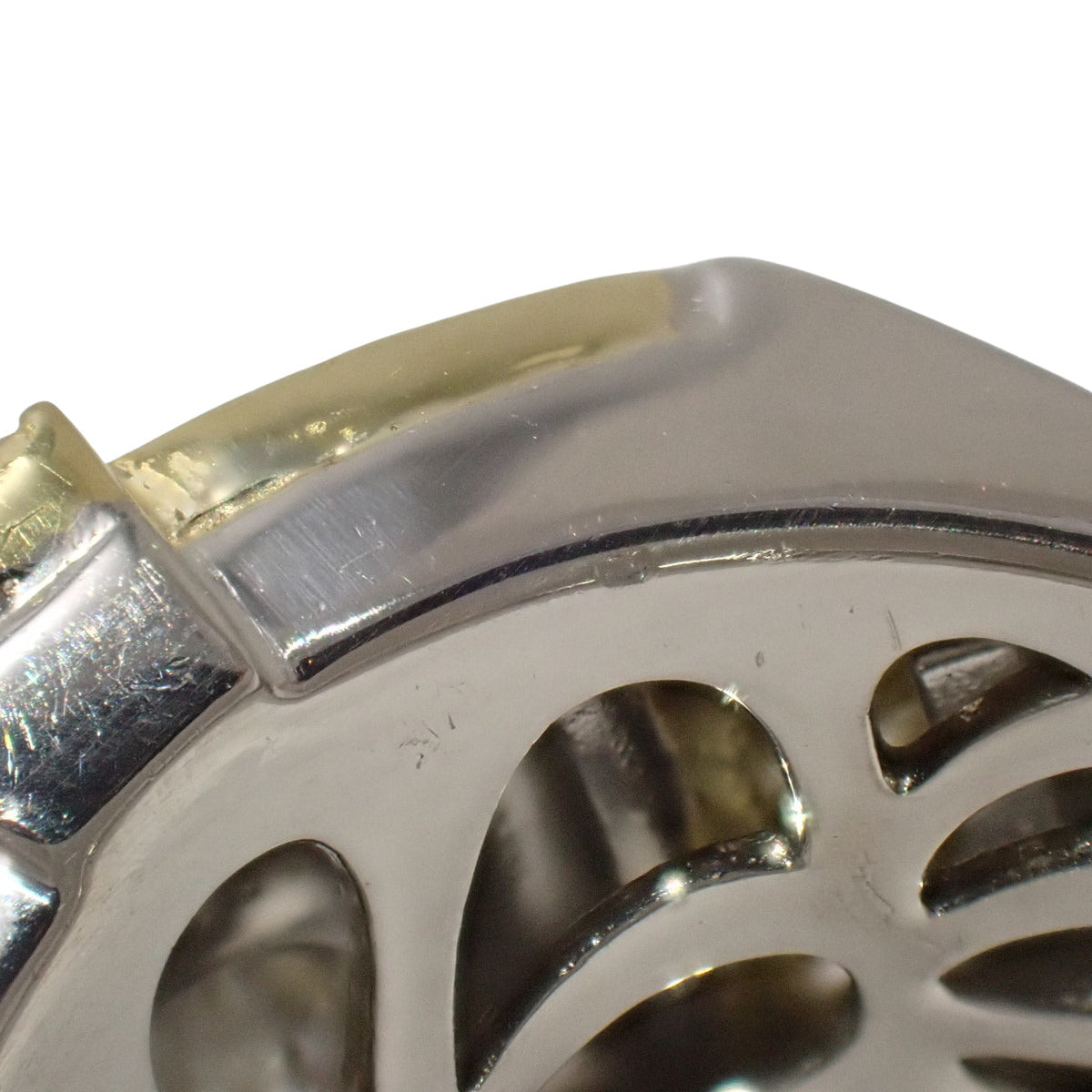 ダイヤモンド 印台 リング D1.004/D0.76 プラチナ Pt900 イエローゴールド K18YG