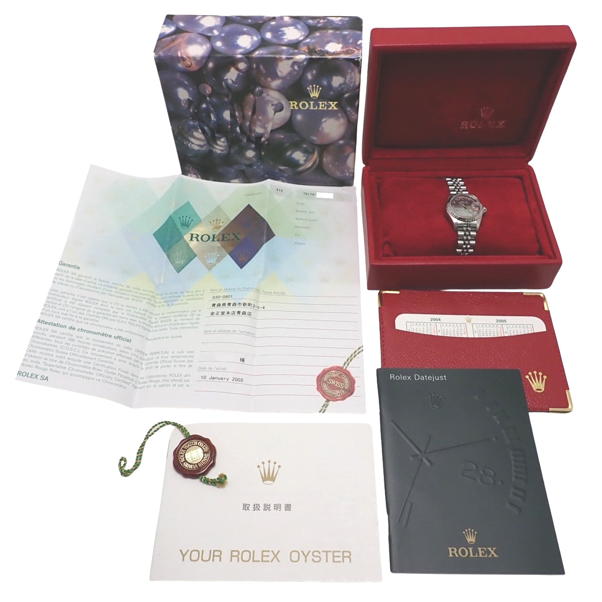 デイトジャスト 79174NR WG/SS F番 ブラックシェル ローマン文字盤 ブラック 自動巻き レディース