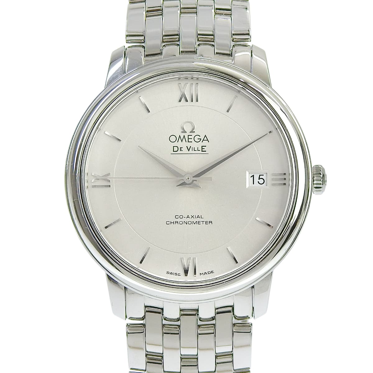 デ・ヴィル プレステージ コーアクシャル 424.10.37.20.02.001 SS シルバー 自動巻き ユニセックス