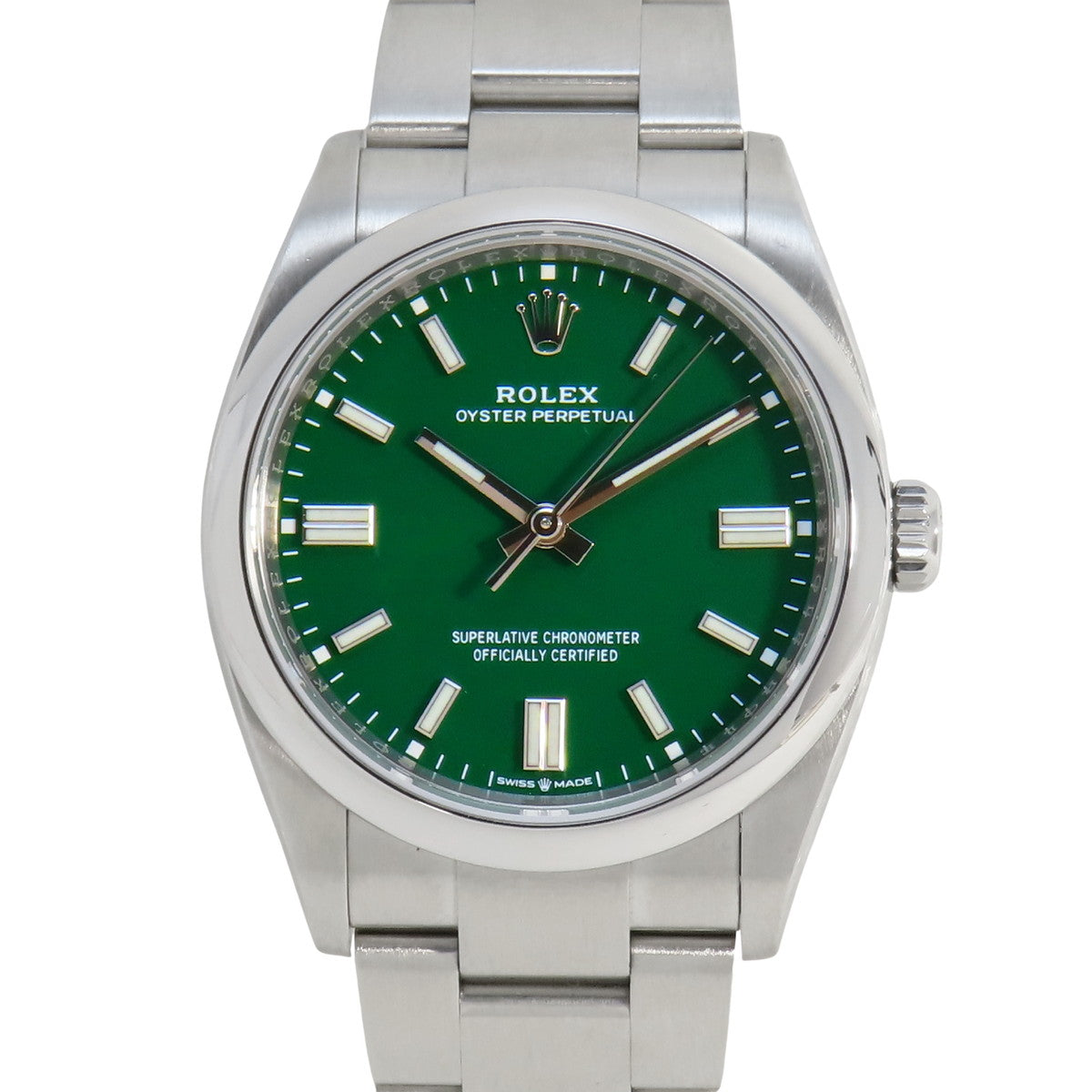 オイスターパーペチュアル36 126000 SS ランダム番 グリーン 自動巻き メンズ