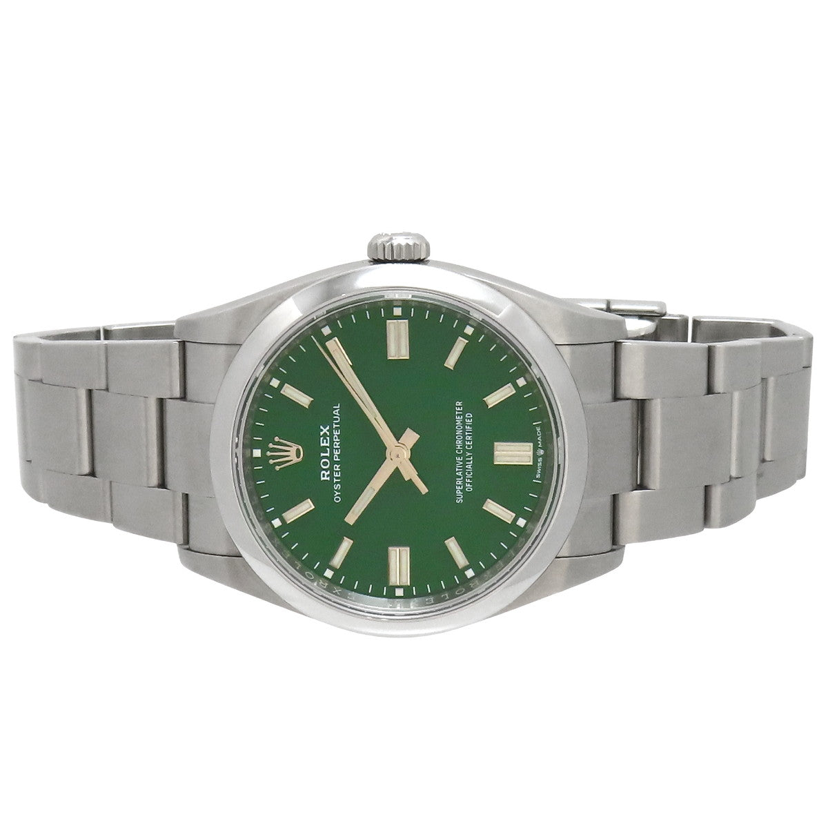 蚝式恒动 36 126000 SS 随机编号绿色自动男士腕表