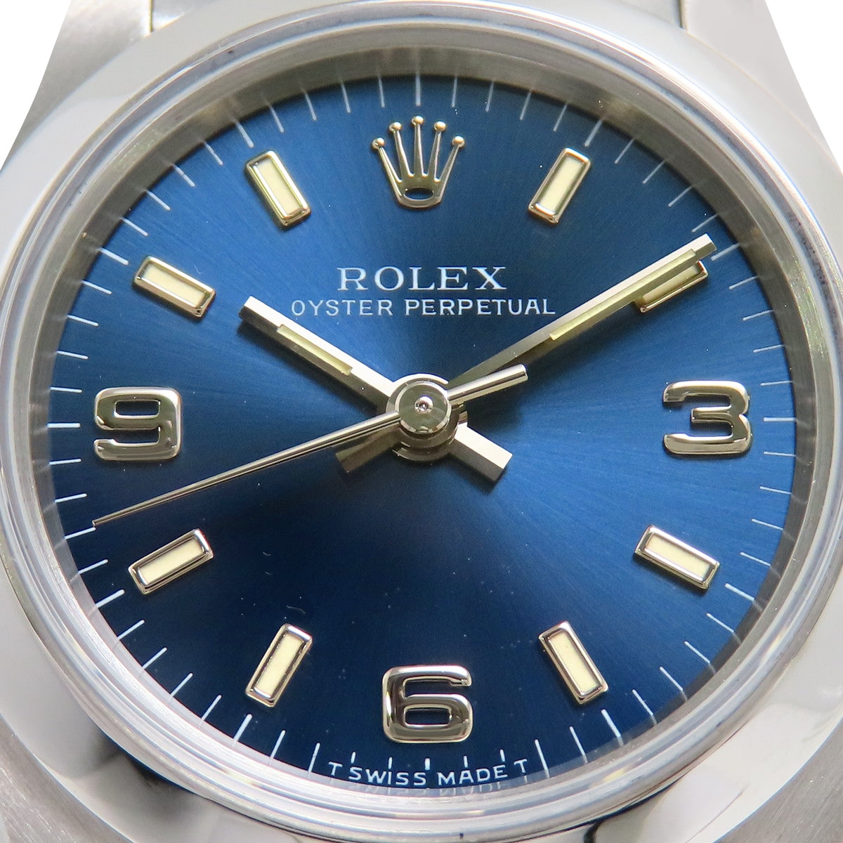 オイスターパーペチュアル 67180 SS U番 ネイビー 自動巻き レディース