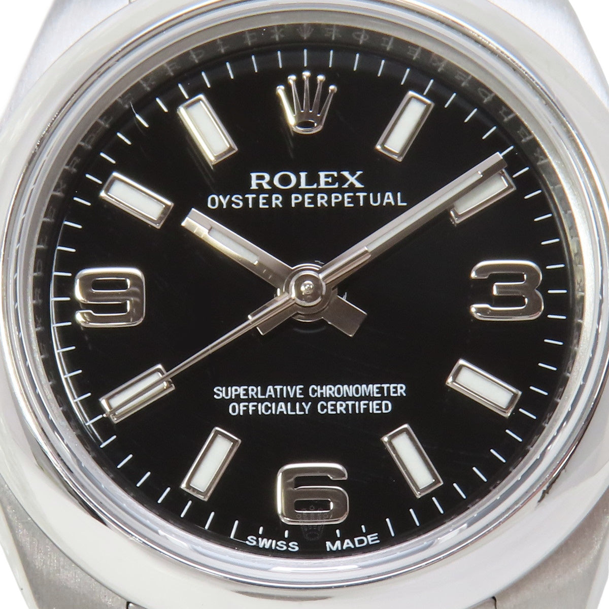 オイスターパーペチュアル 176200 SS ランダム番 ブラック 自動巻き レディース