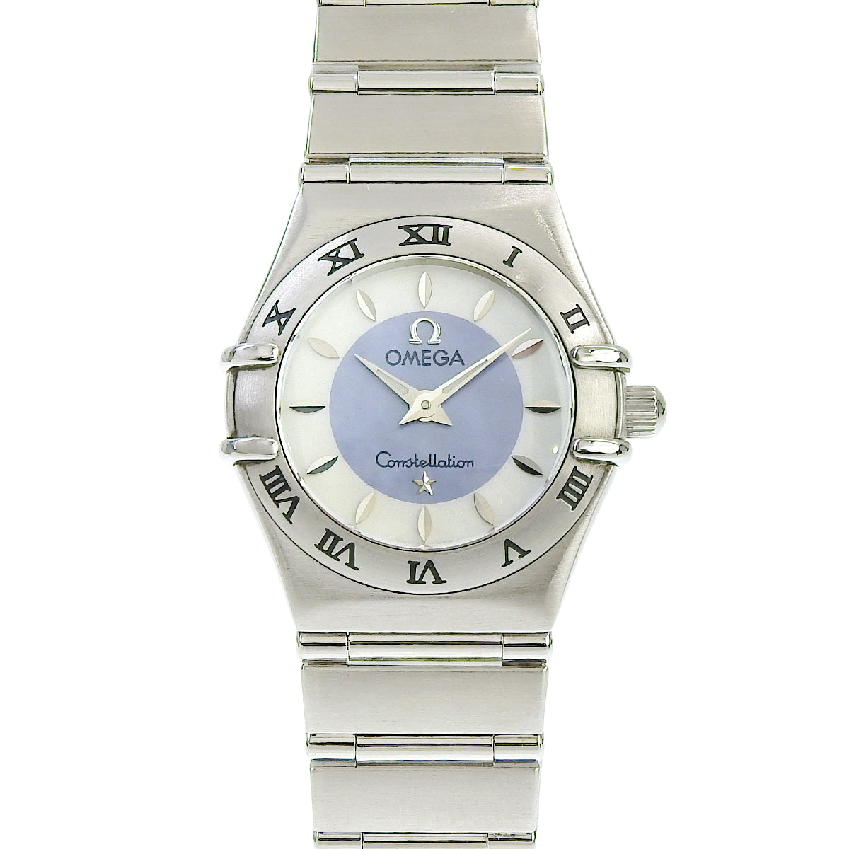 コンステレーション ミニ 1562.84 シェル文字盤 ブルー クオーツ レディース