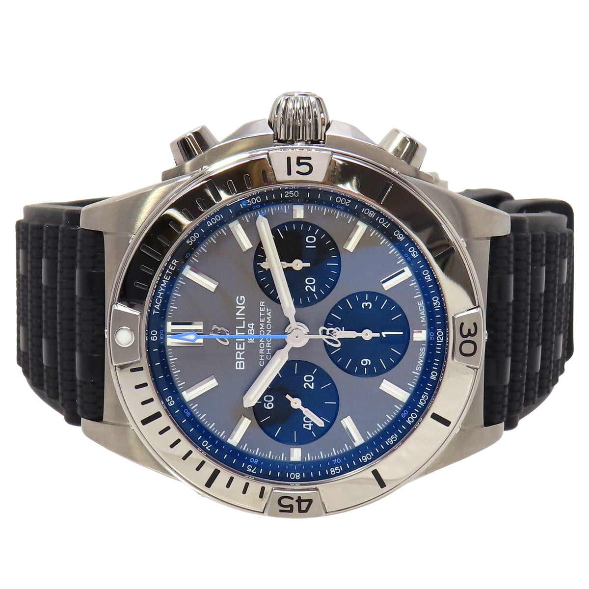 クロノマット B01 42 EB0134 TI/ラバー グレー 自動巻き メンズ