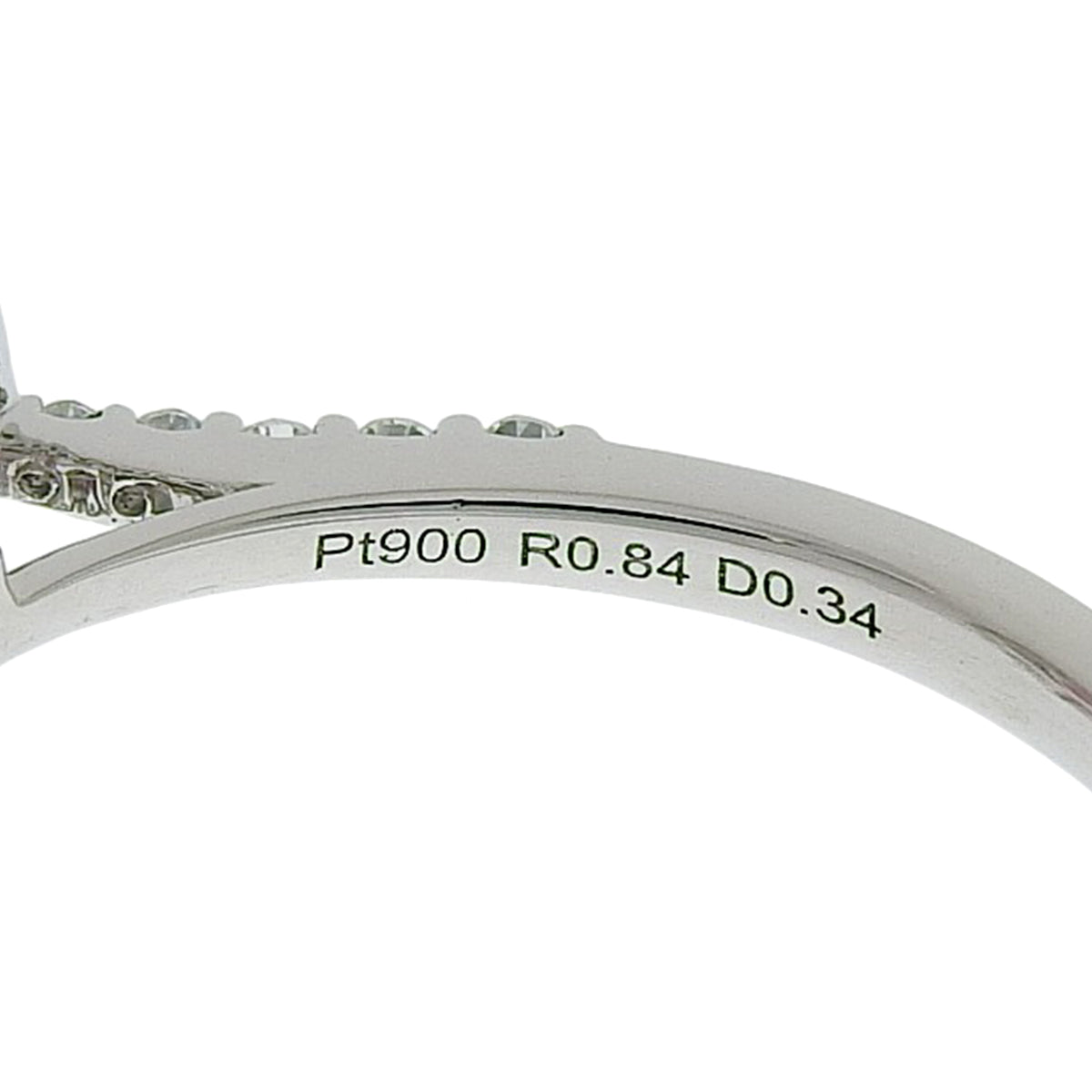 ハートルビーリング R0.84/D0.34 プラチナ Pt900 3.7g