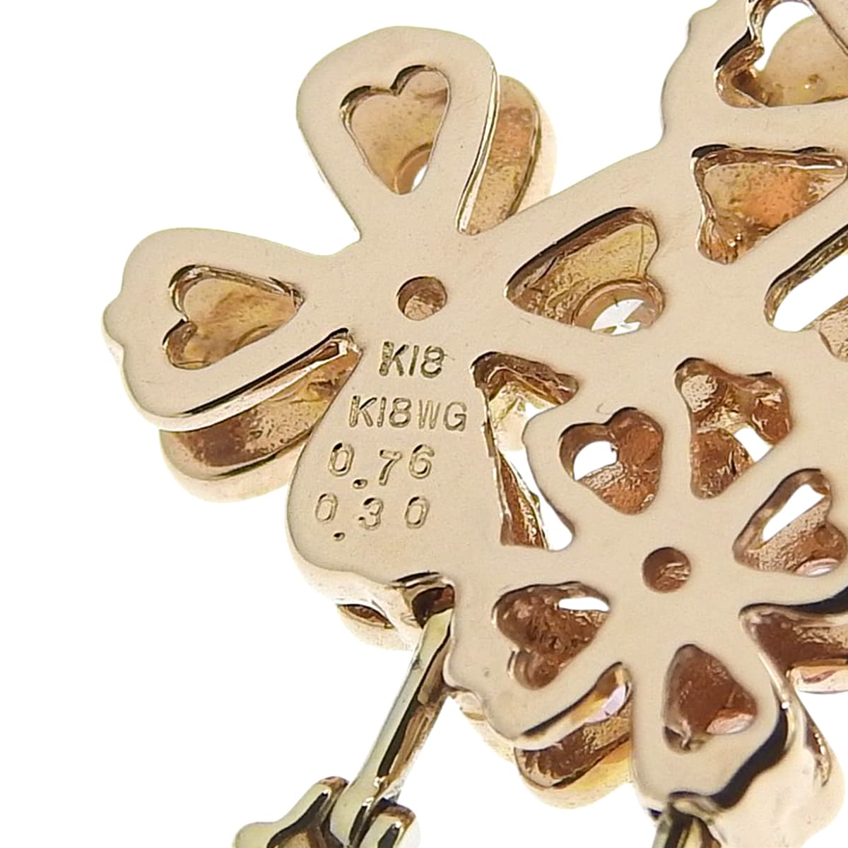 ピンクサファイア ダイヤモンド ネックレス PS0.30/D0.76 ピンクゴールド K18PG ホワイトゴールド K18WG 7.1g