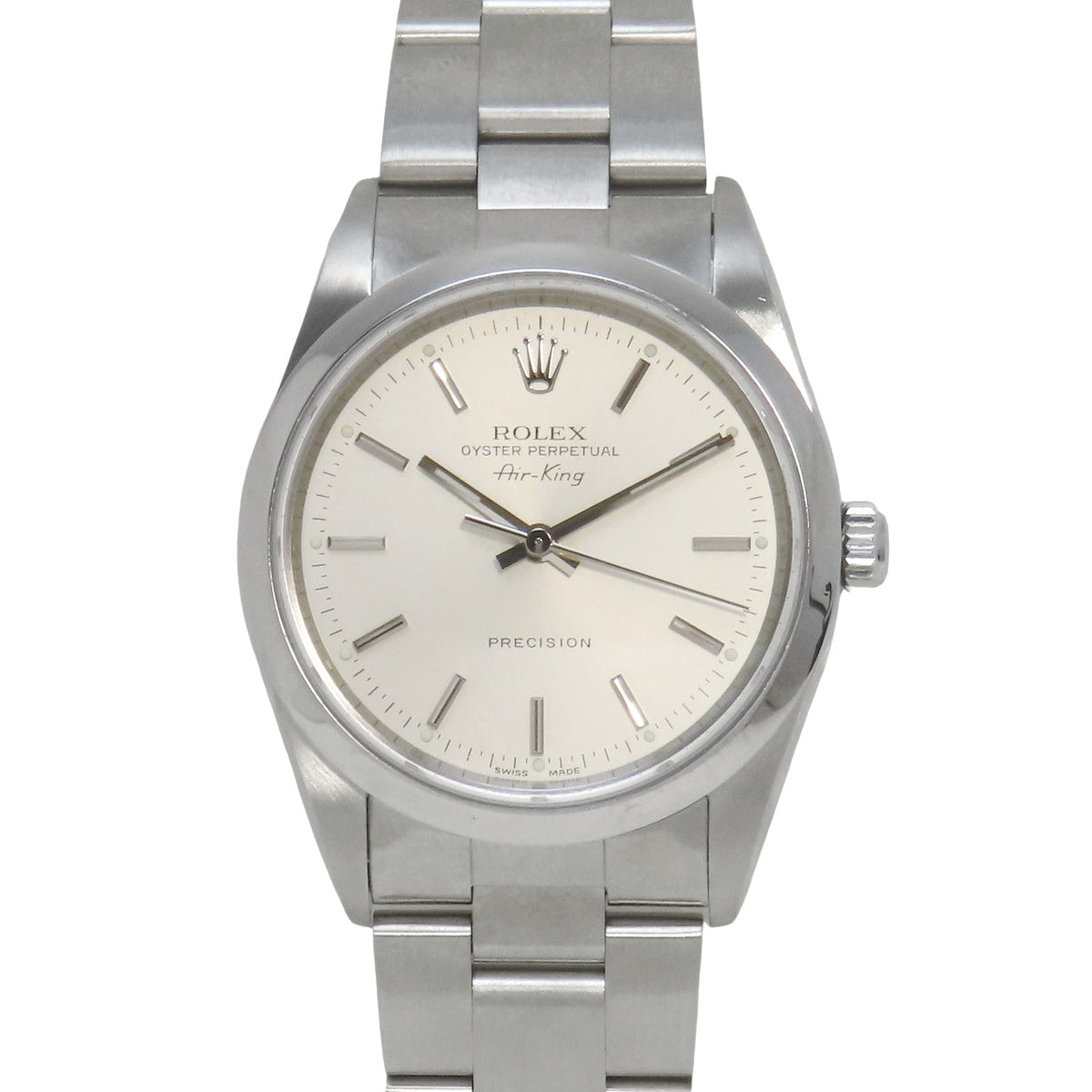 空中霸王14000米SS Y字头银色自动男士腕表