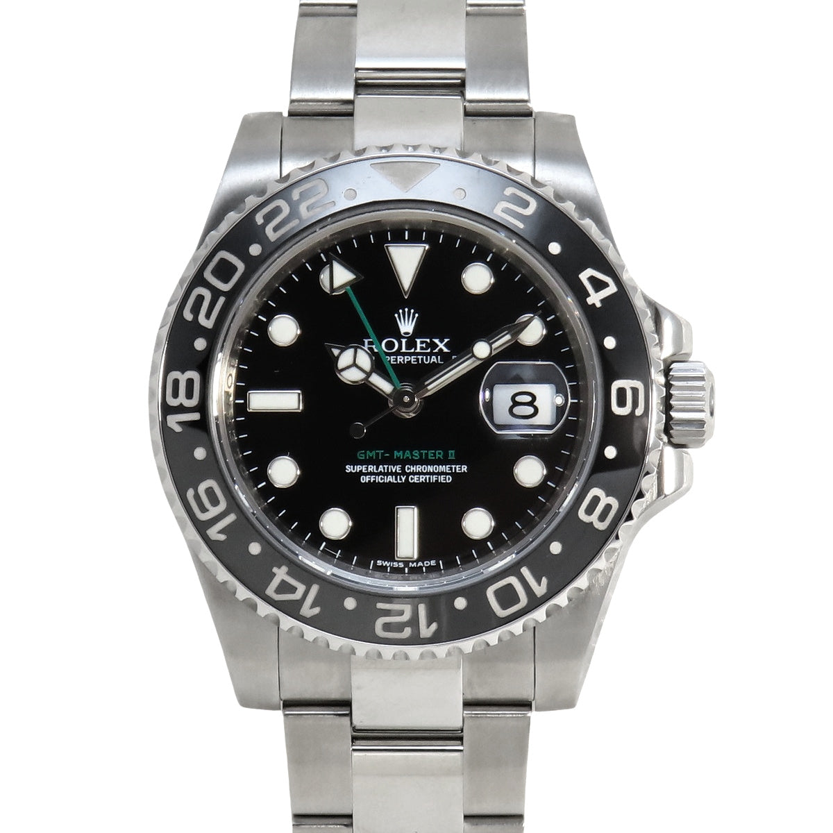 GMTマスター2 116710LN SS V番 ブラック 自動巻き メンズ