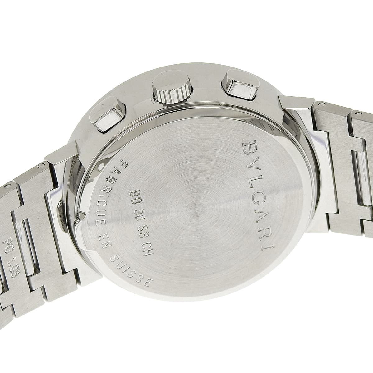 宝格丽 (Bvlgari) BB38SSCH 不锈钢黑色自动男士计时腕表