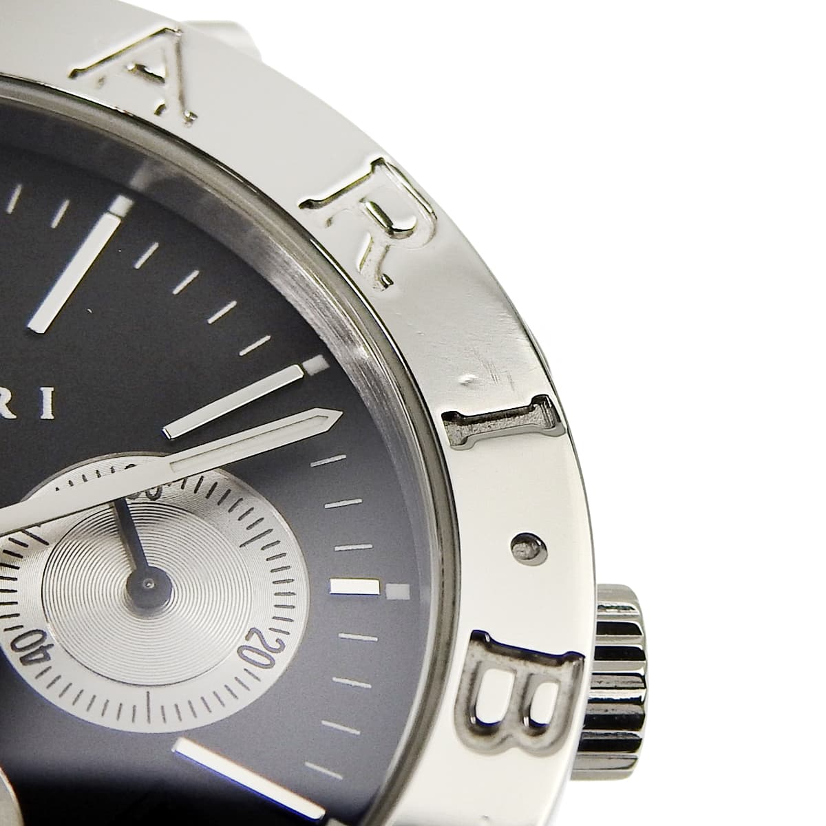 ブルガリブルガリ クロノグラフ BB38SSCH SS ブラック 自動巻き メンズ