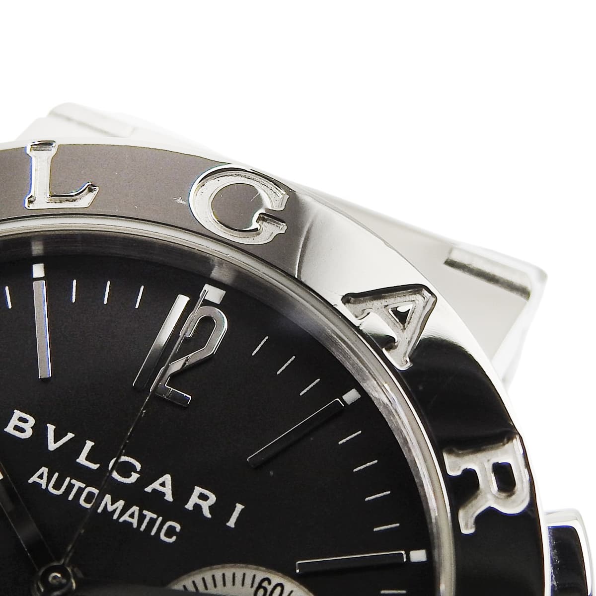 ブルガリブルガリ クロノグラフ BB38SSCH SS ブラック 自動巻き メンズ
