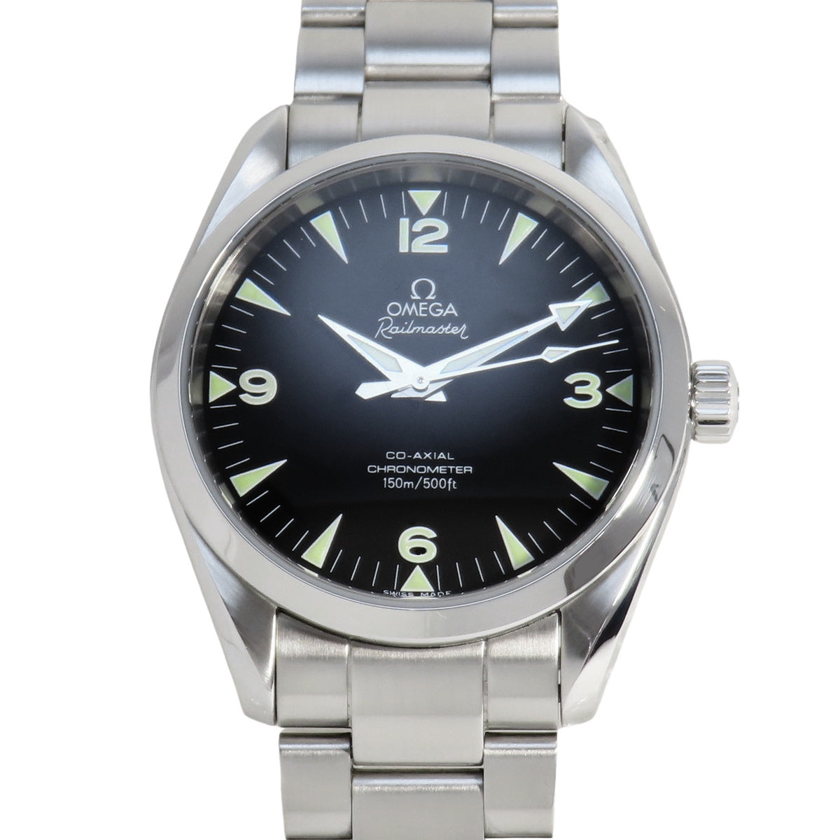 シーマスター アクアテラ レイルマスター 2503.52 SS ブラック 自動巻き メンズ