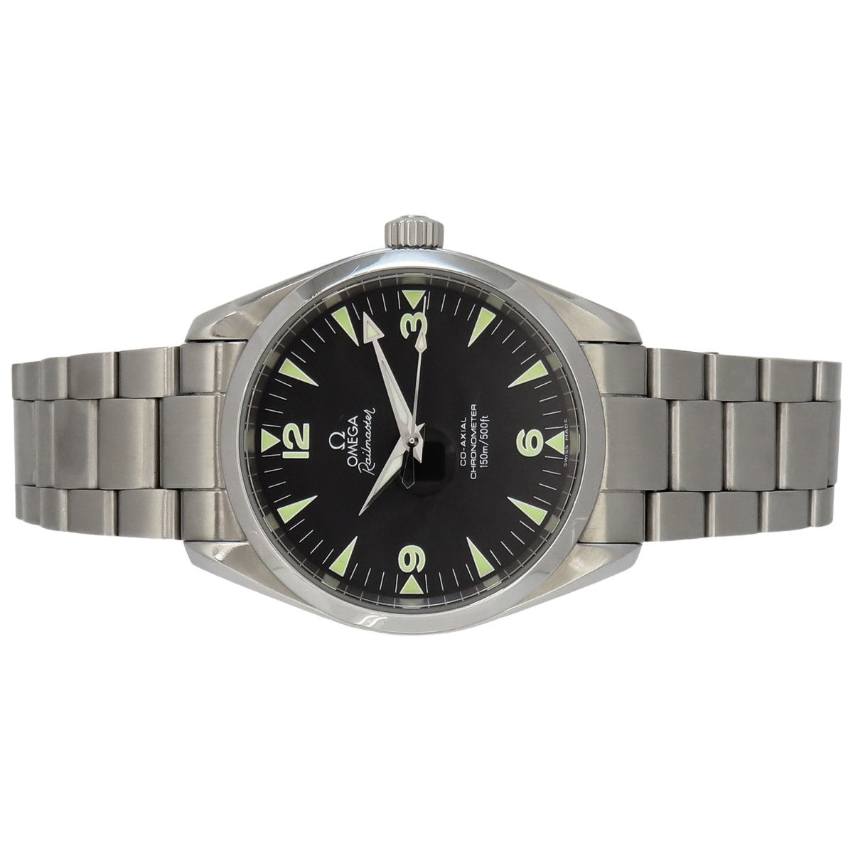 シーマスター アクアテラ レイルマスター 2503.52 SS ブラック 自動巻き メンズ