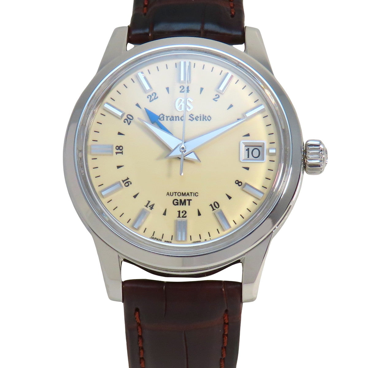 优雅系列 SBGM221 不锈钢/皮革象牙色自动男士腕表