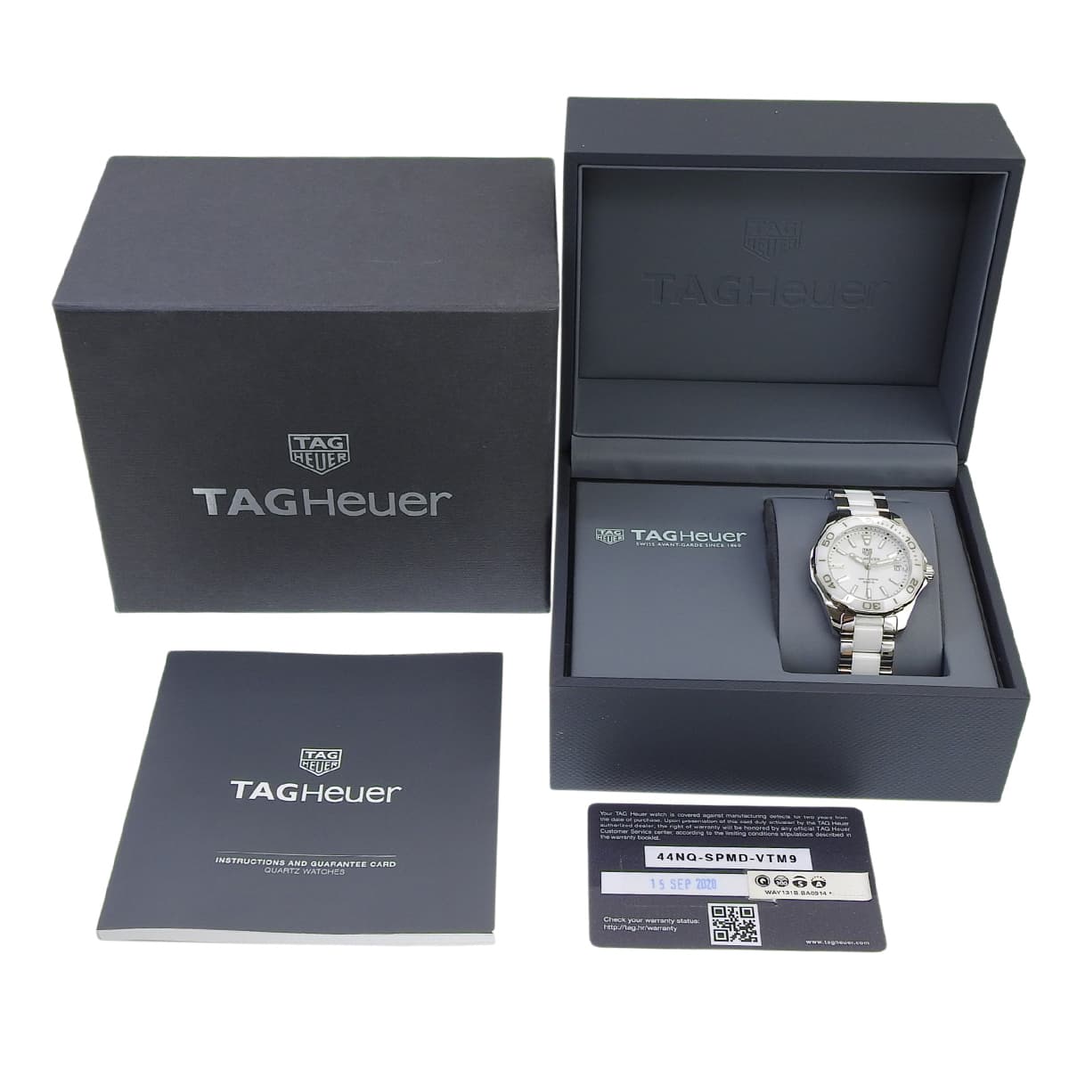 Aquaracer WAY131B.BA0914 SS/CE White Quartz Ladies