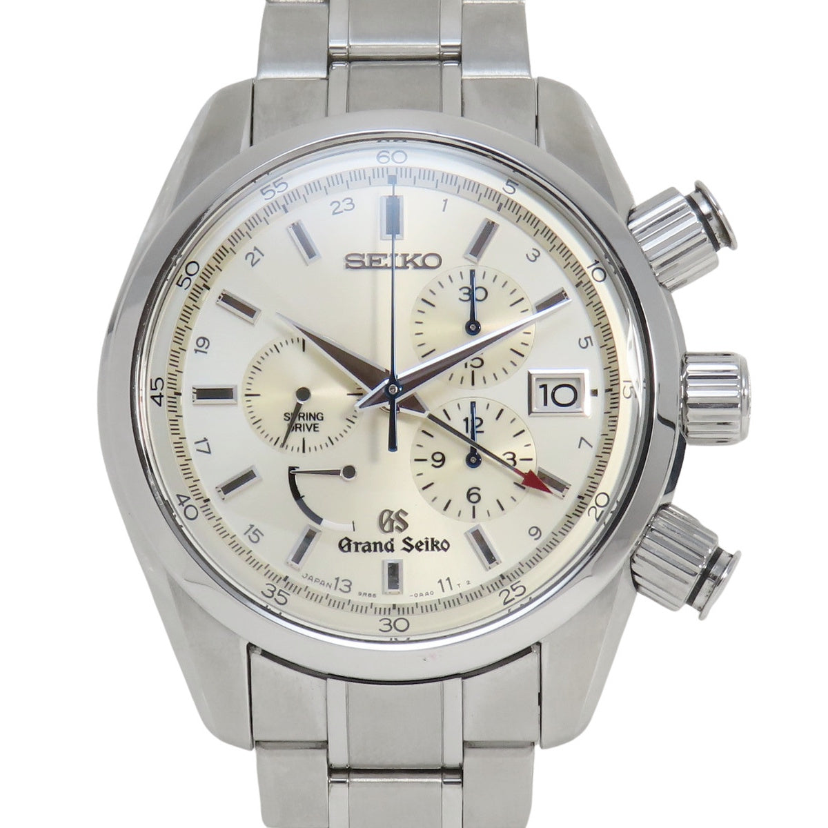 Spring Drive Chronograph GMT SBGC001 SS Silver Men's
