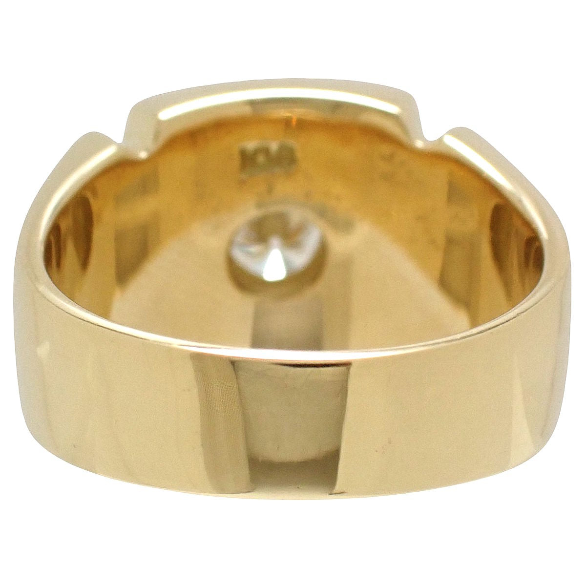 钻石印章戒指,D0.41,18K黄金,20.3克