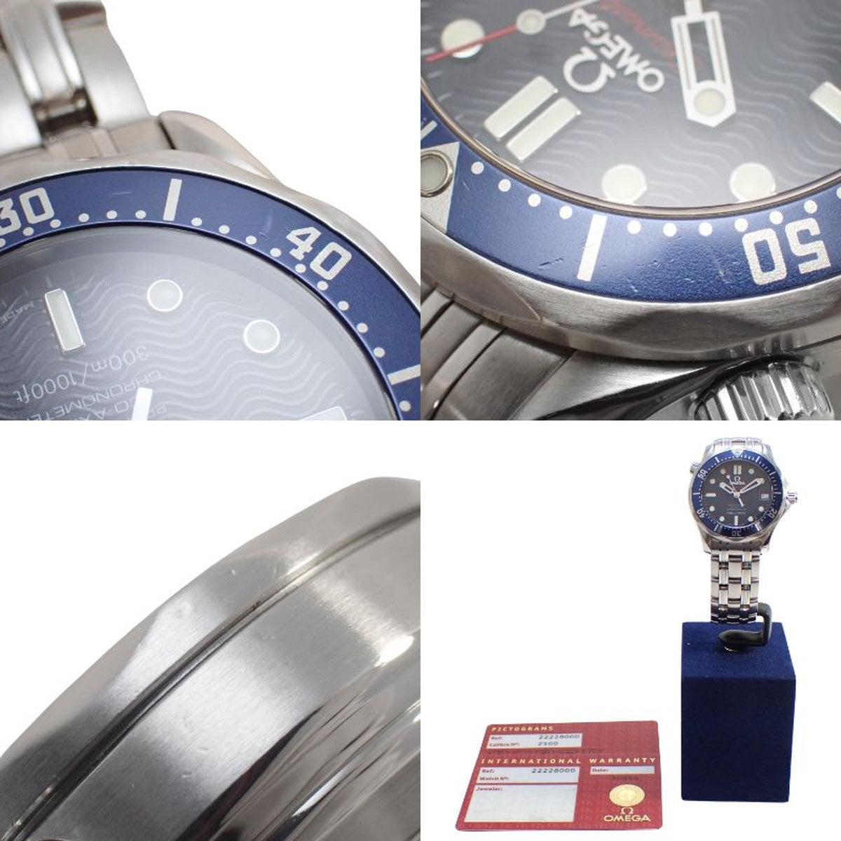 シーマスター ダイバー 300M 2222.80 SS ネイビー 自動巻き ユニセックス