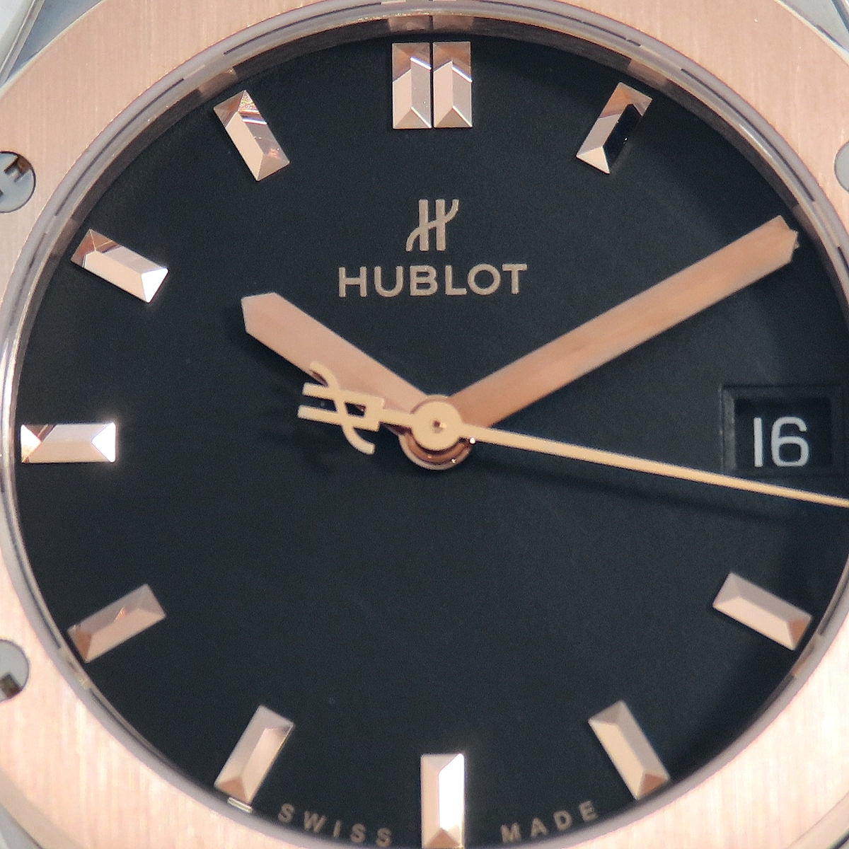 クラシックフュージョン チタニウム キングゴールド 581.NO.1181.RX TI/PG/ラバー ブラック クオーツ レディース