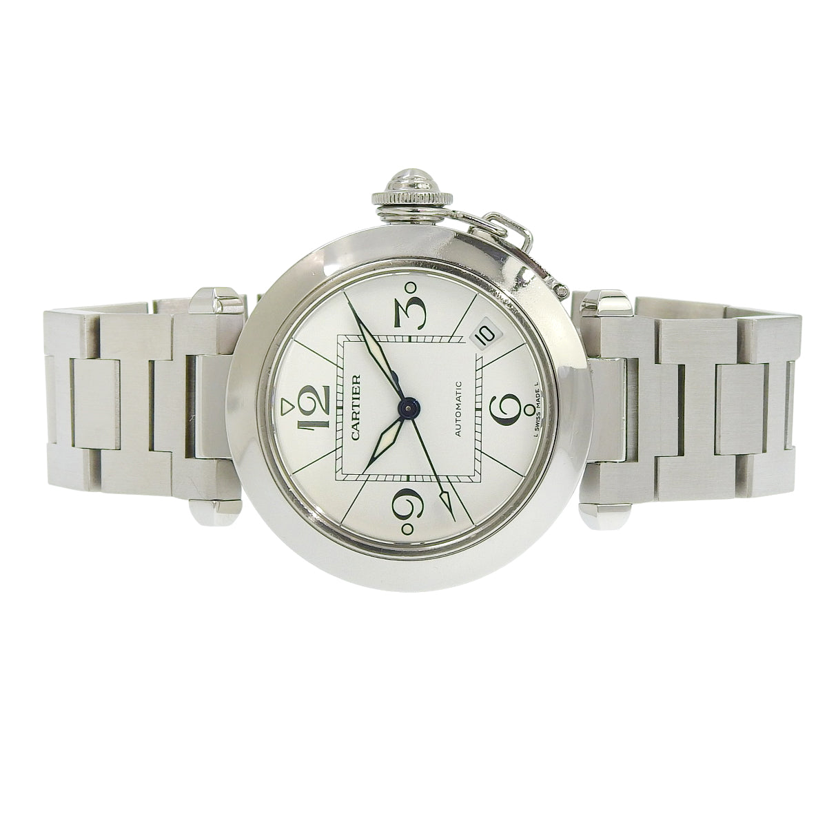 パシャC W31074M7 SS ホワイト 自動巻き メンズ