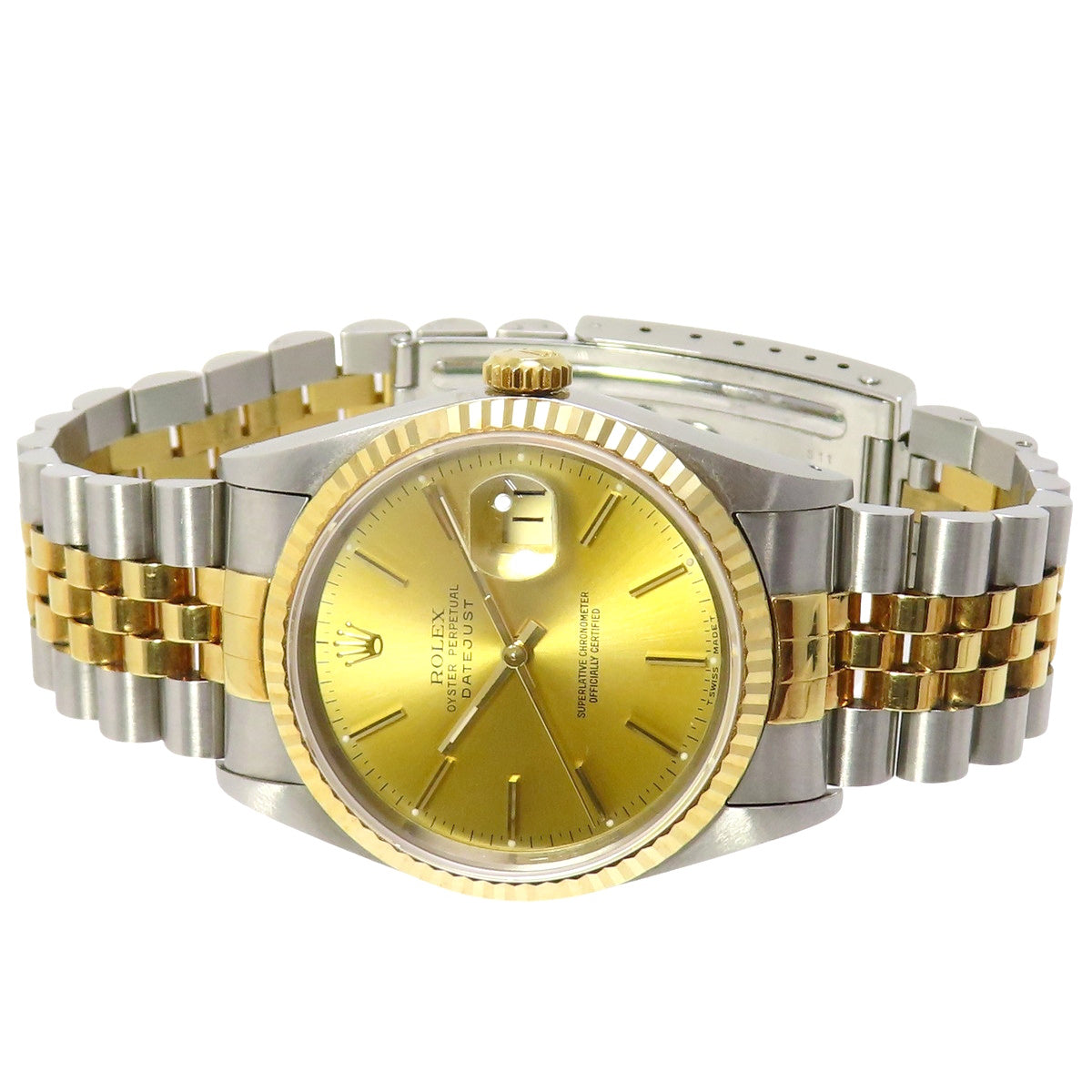 デイトジャスト 16233 S番 シャンパン 自動巻き メンズ