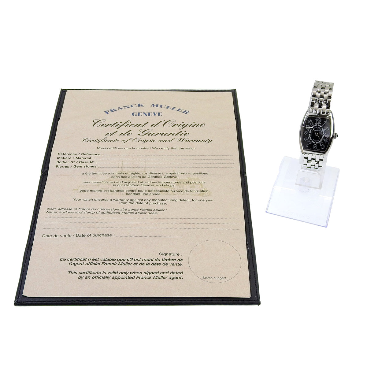Tonneau Curvex 1752QZ SS Black Quartz Women's