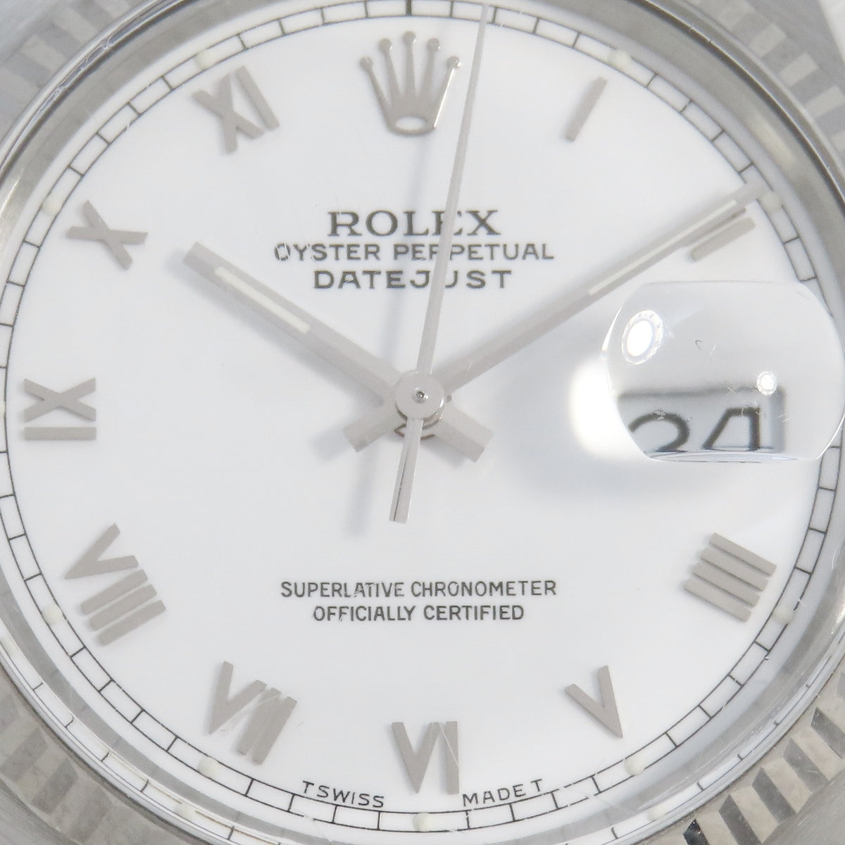 Datejust 16014 White Gold/Stainless Steel R-number Automatic Men's
