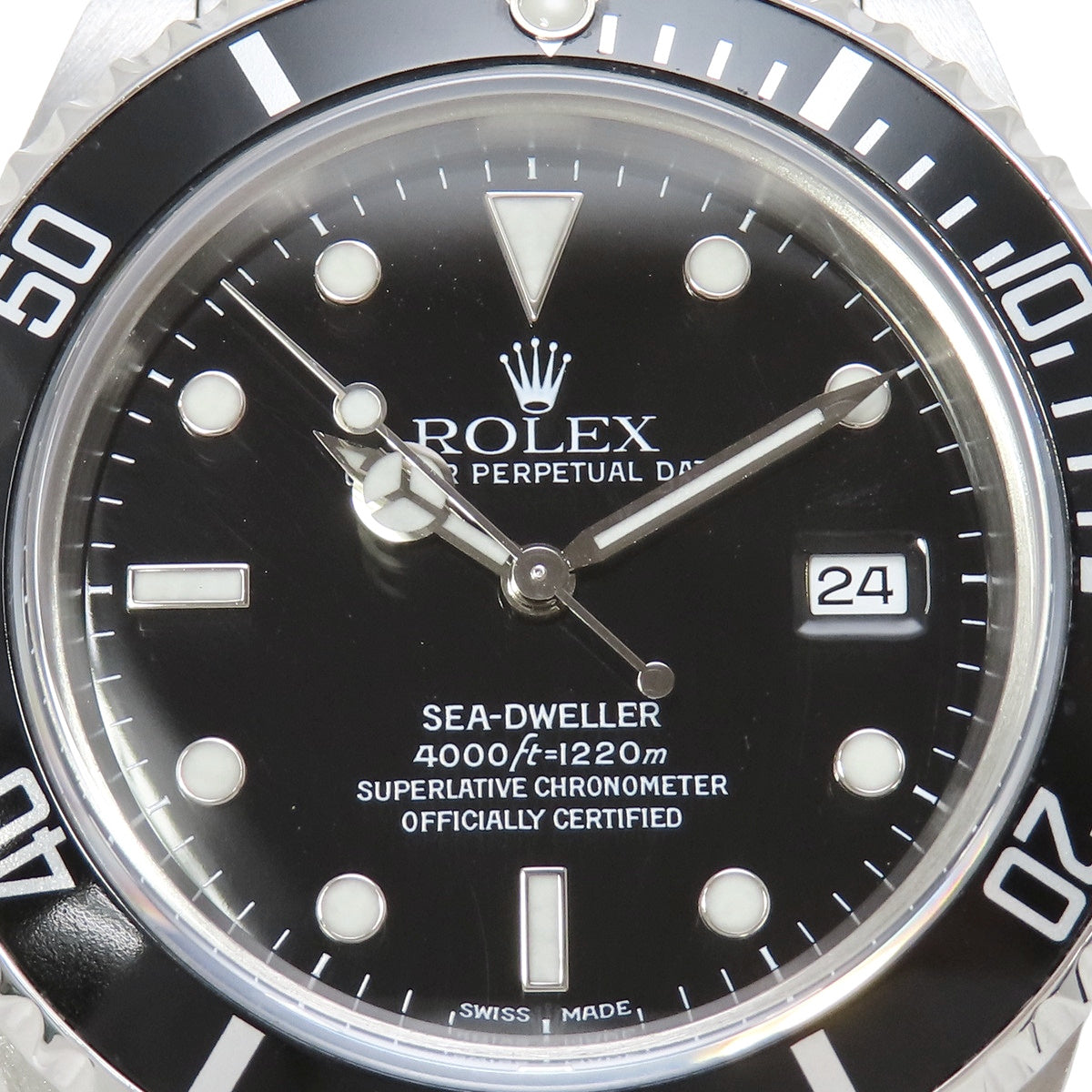 Sea-Dweller 16600 SS A-number Black Automatic Men's