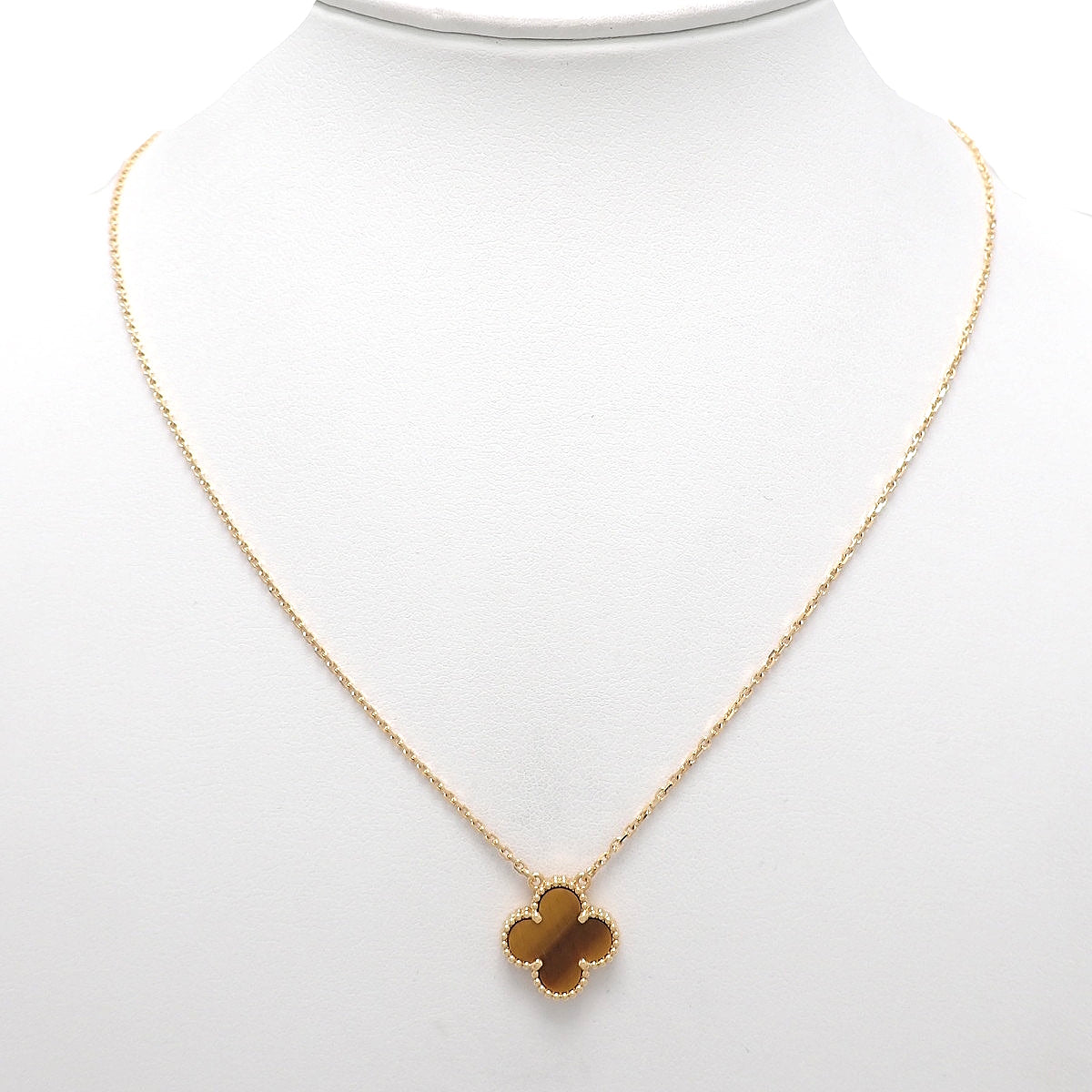 ヴィンテージ アルハンブラ ペンダント タイガーズアイ イエローゴールド K18YG 5.4g