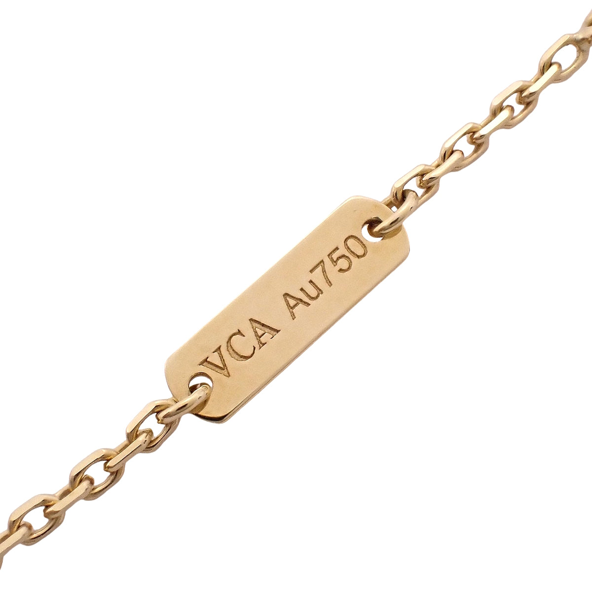 复古 Alhambra 虎眼石黄金吊坠,18K 黄金,5.4 克