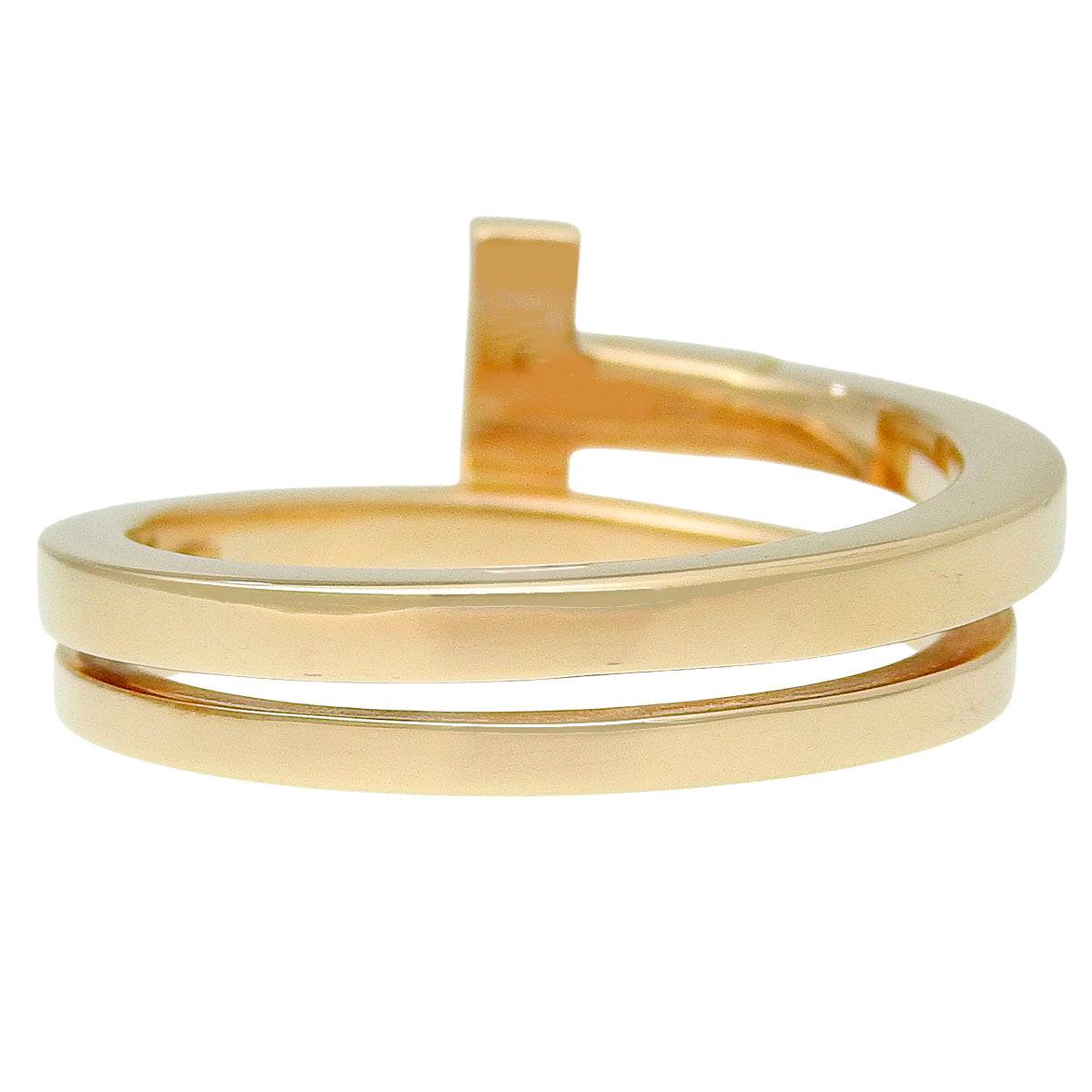 スクエア ラップ リング ダイヤモンド ピンクゴールド K18PG 8.1g