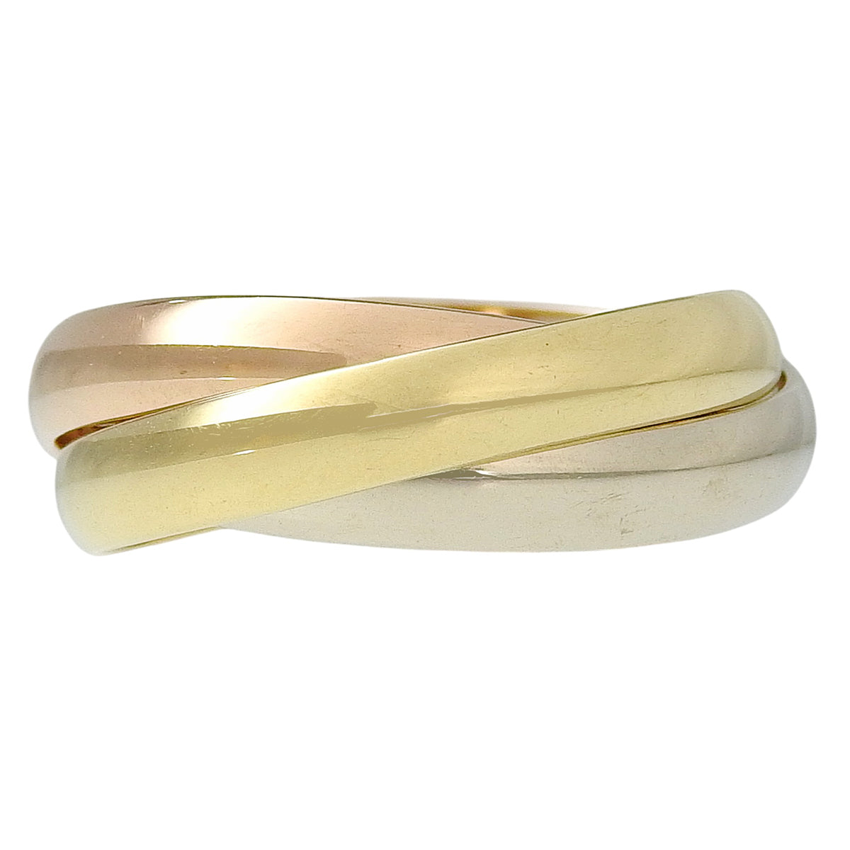 les must de Cartier トリニティリング K18YG PG WG 54 7.7g